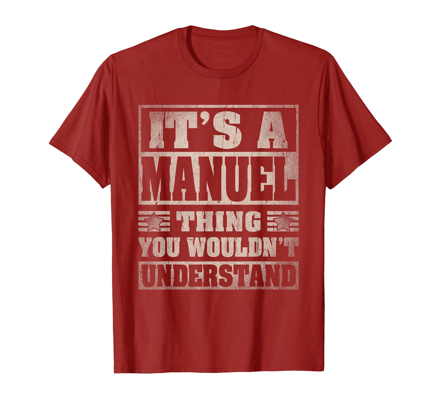 Manuel First Name Shirt It's A Manuel Thing T-Shirt