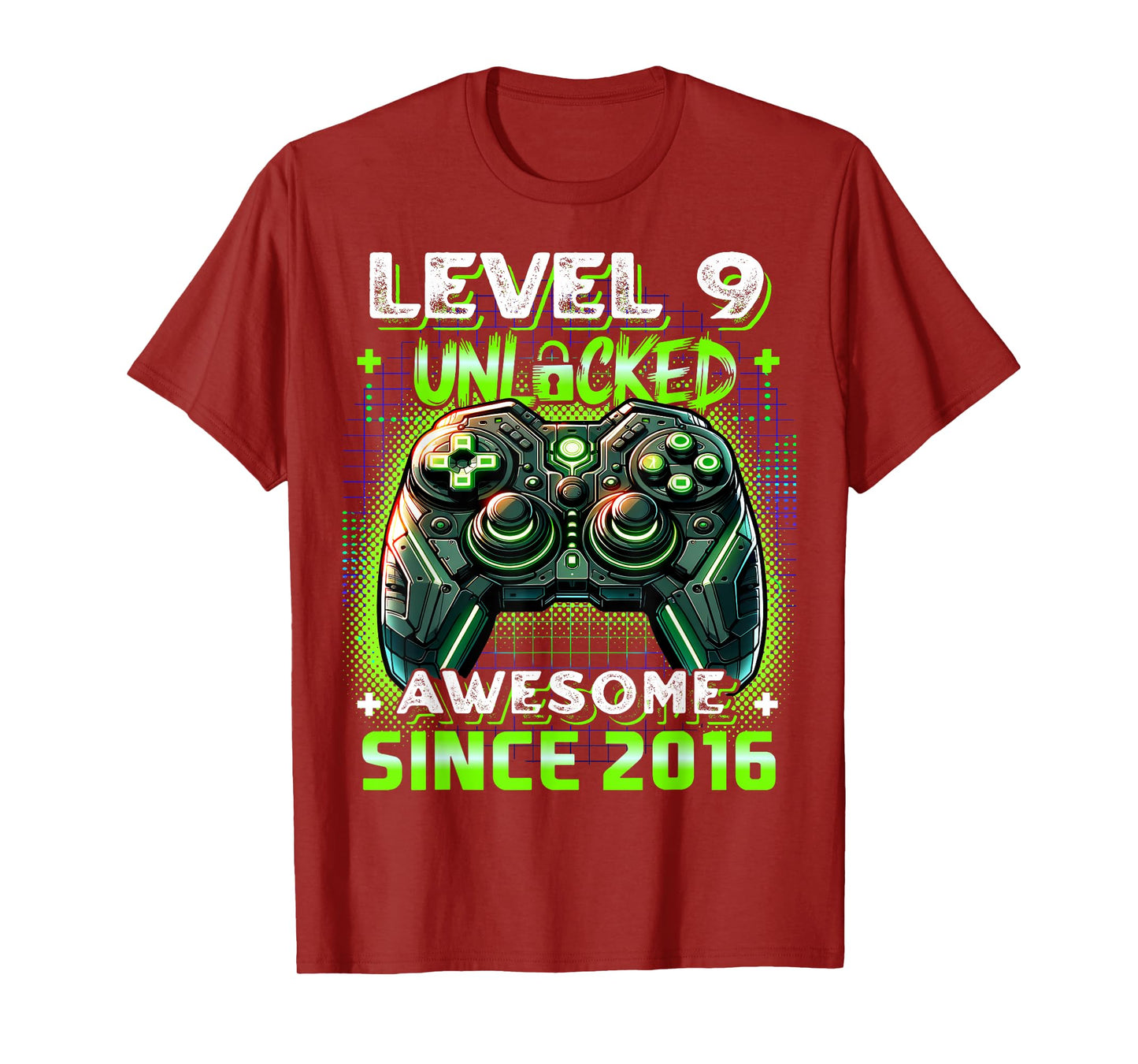 9th Birthday Boy Level 9 Gamer 9 Year Video Game Party T-Shirt