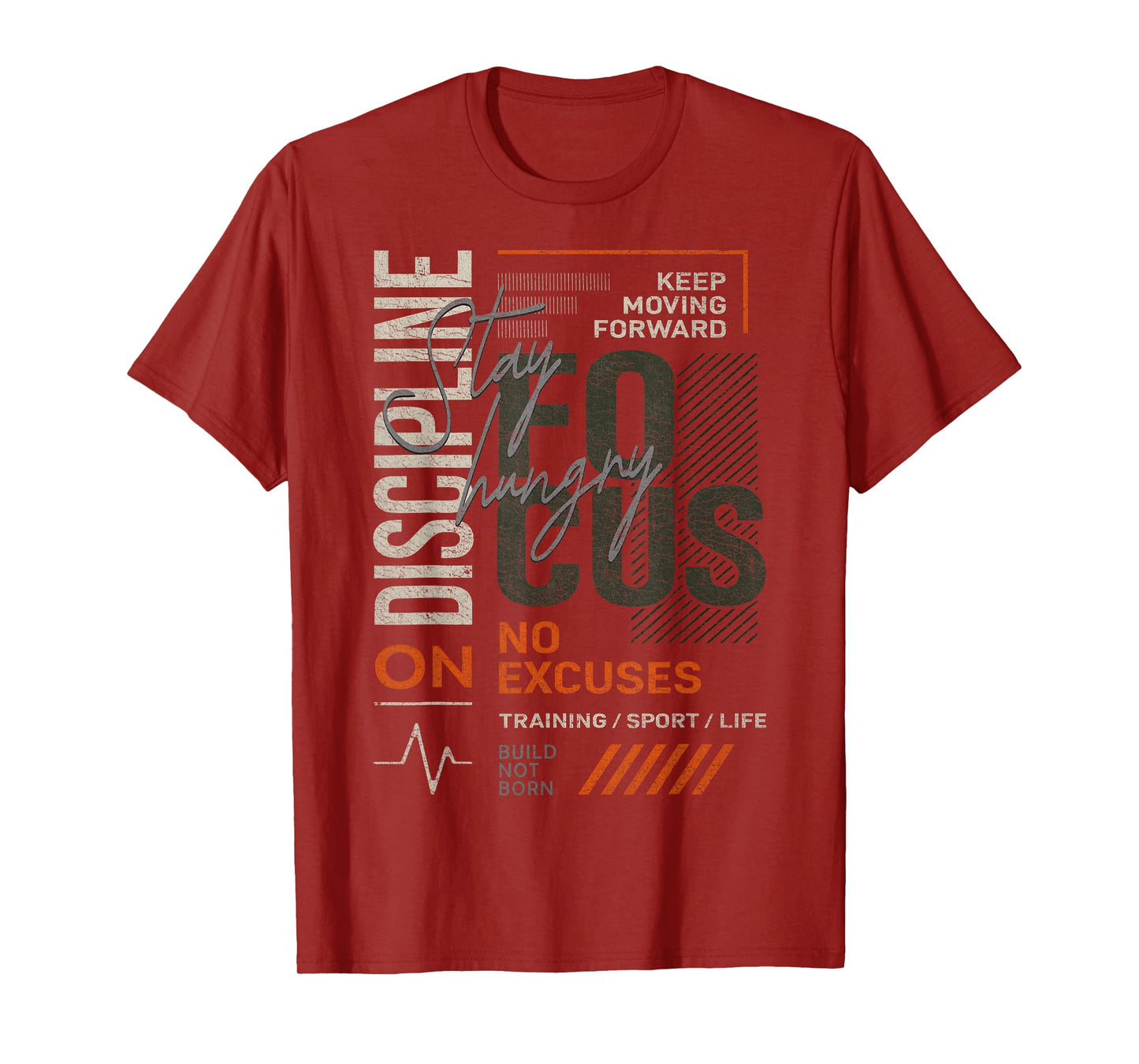 Y2K Fitness Quote Gym Training Discipline Yoga Sport Workout T-Shirt