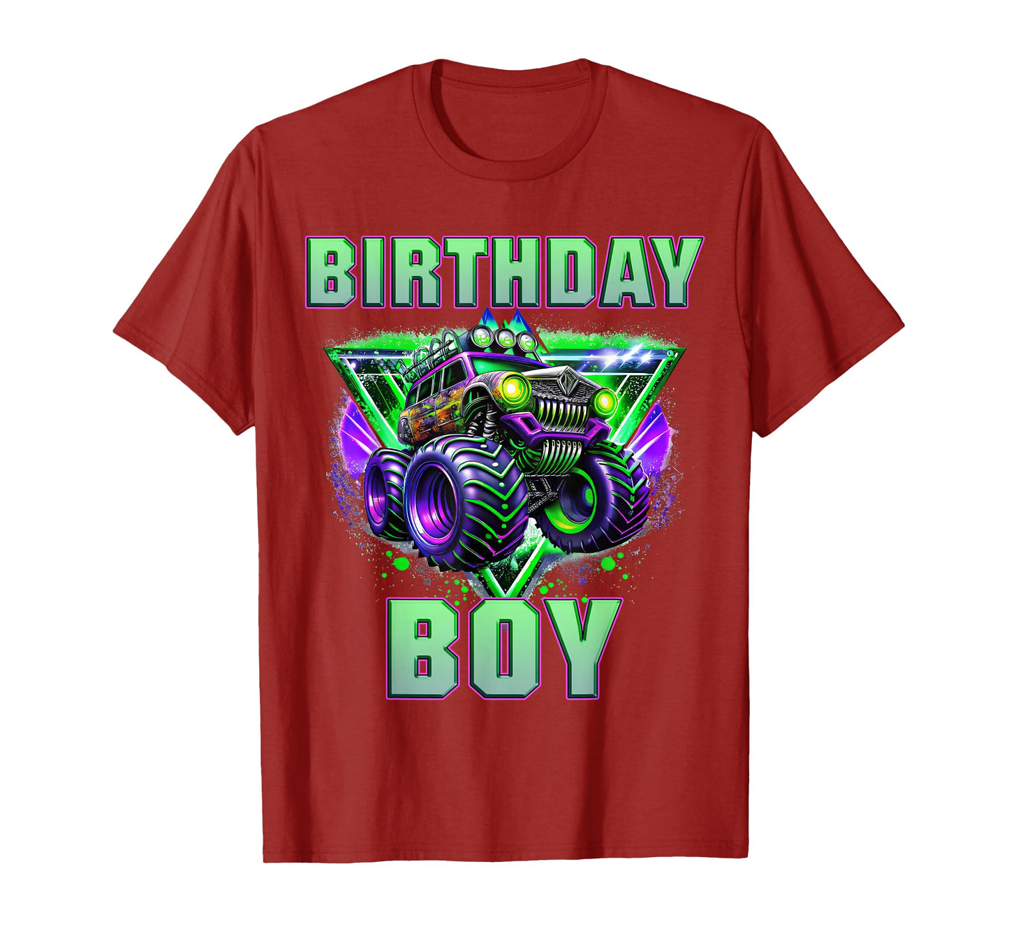 Birthday Boy Monster Truck Are My Jam Shirt Bday Party Kids T-Shirt