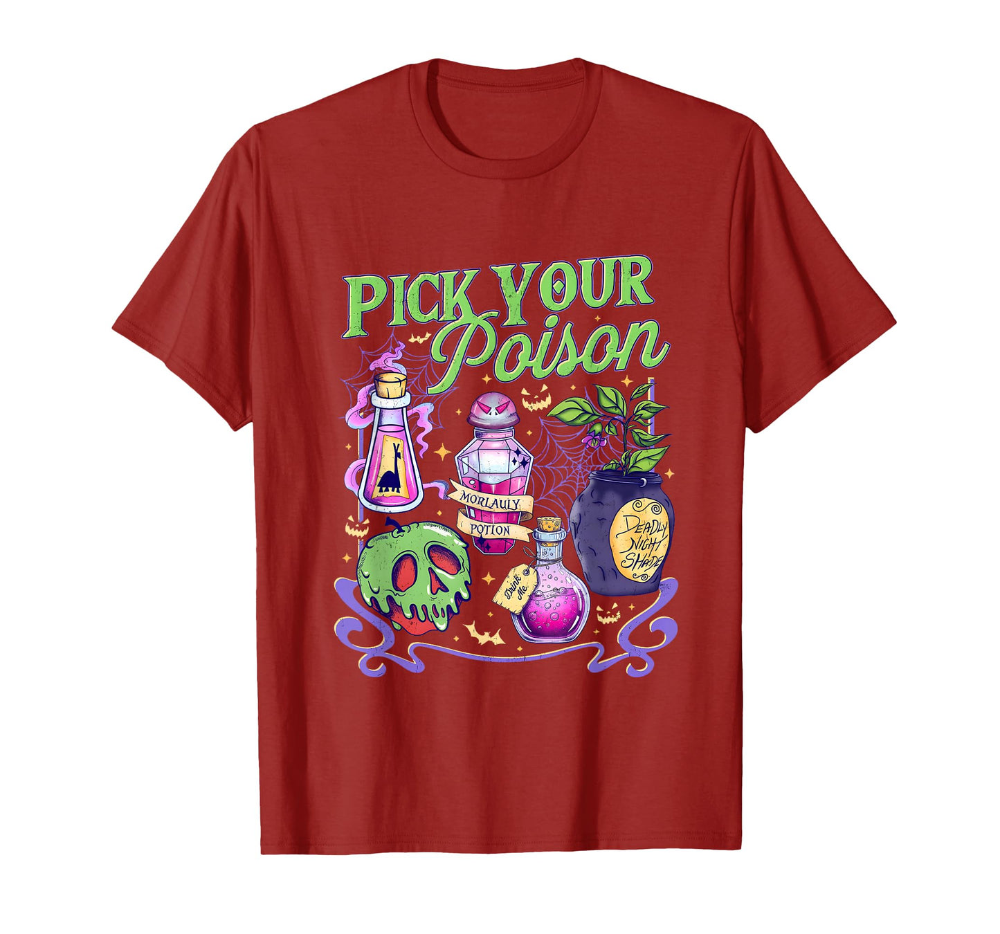 Pick Your Poison Vintage Princess Halloween T-Shirt