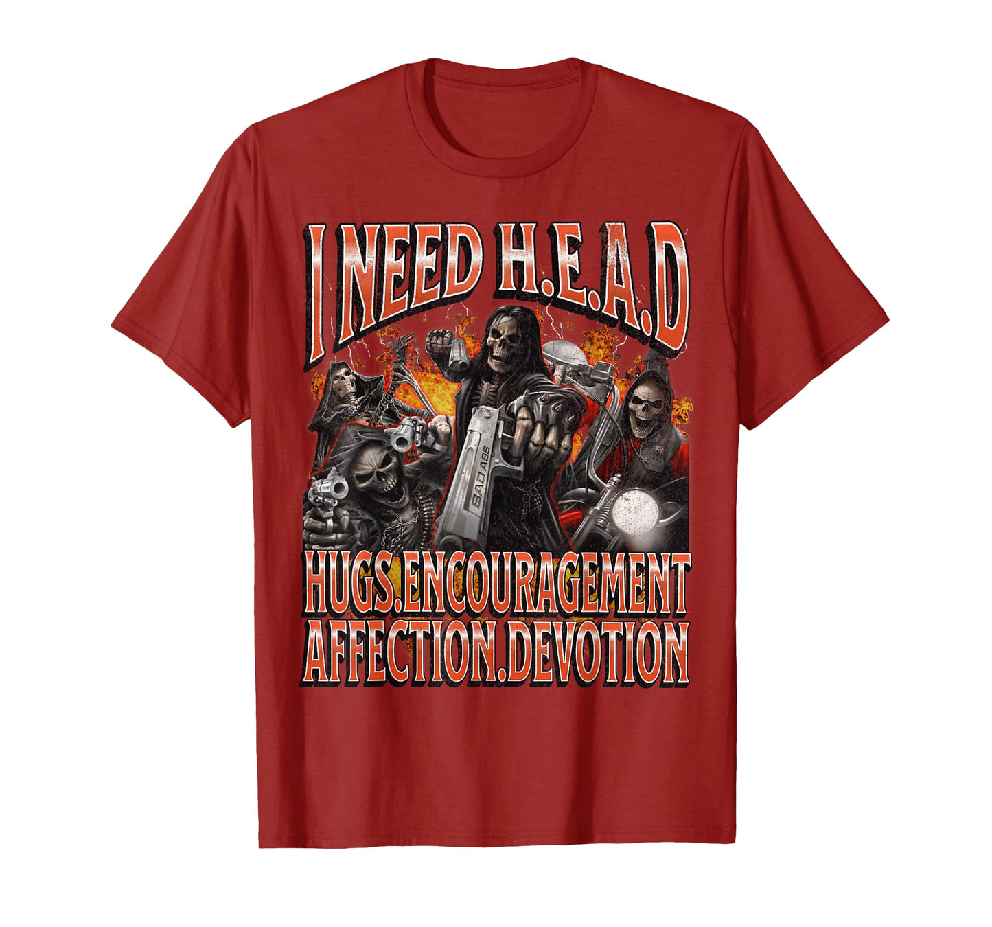 I Need Hugs Funny Hard Skeleton Meme Bootleg Graphic T-Shirt