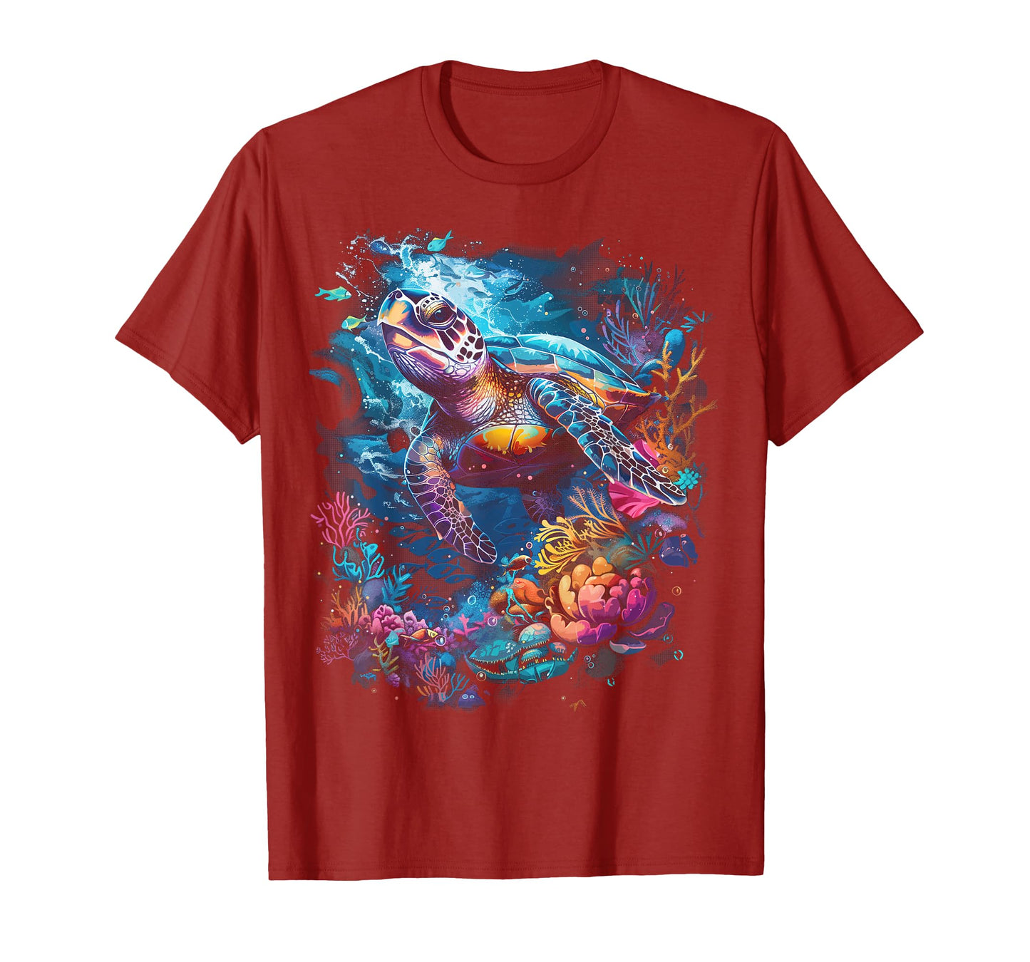 Sea Turtle Beach Lover Ocean Animal Graphic Novelty Womens T-Shirt