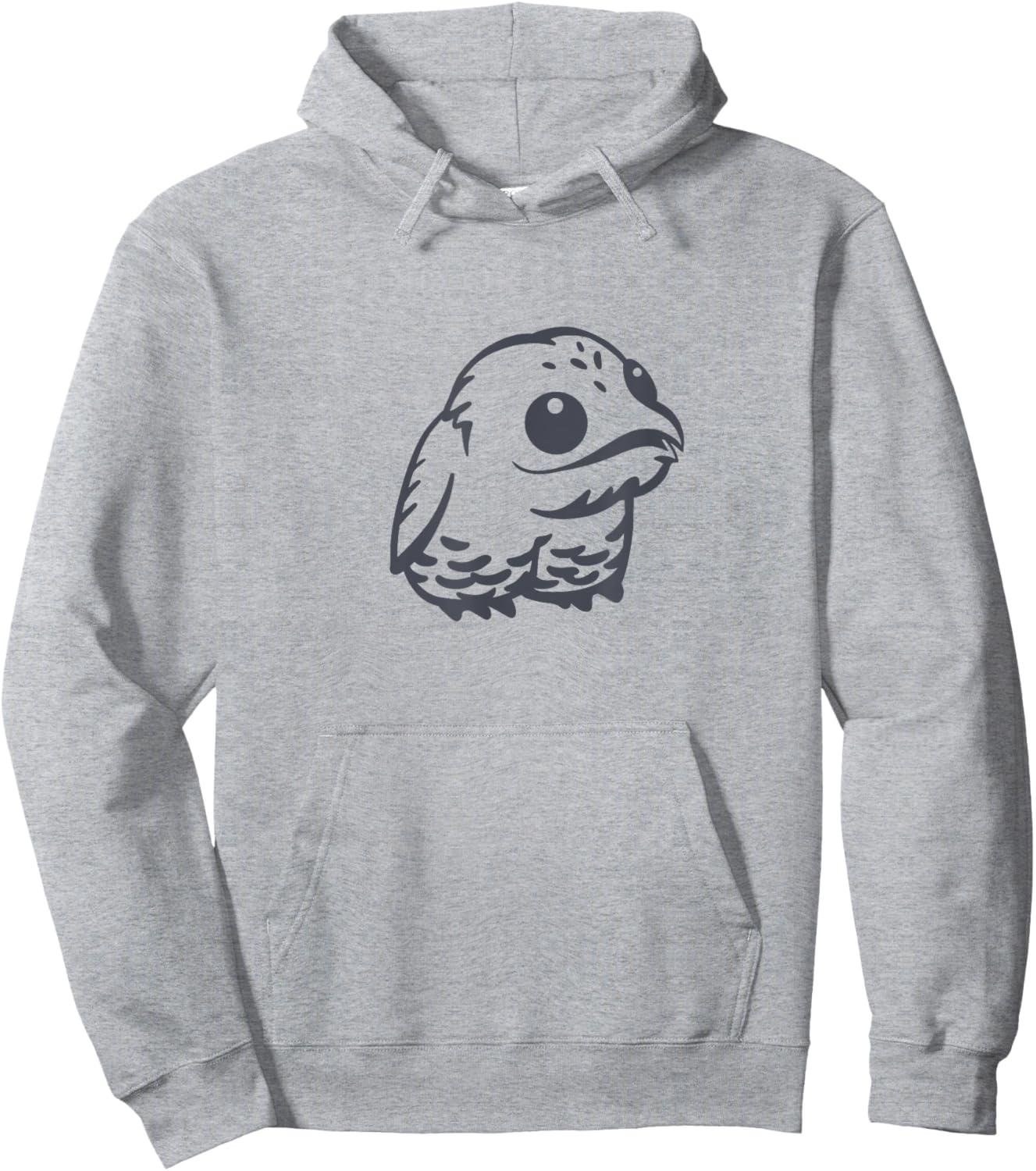Potoo, cute and weird bird. Stylized art for Urutau lovers Hoodie - Hoodie | Ash