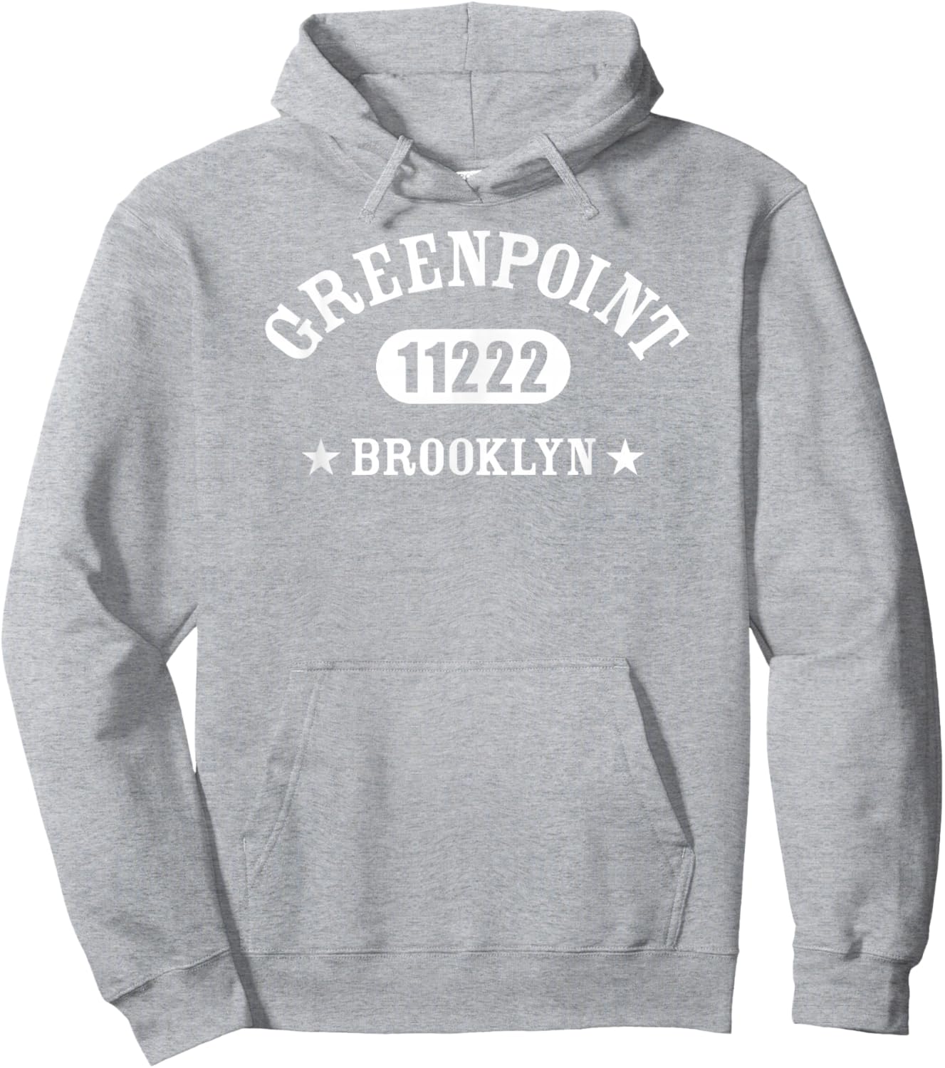 GREENPOINT Brooklyn NY 11222 Athletic Design Hoodie - Hoodie | Ash