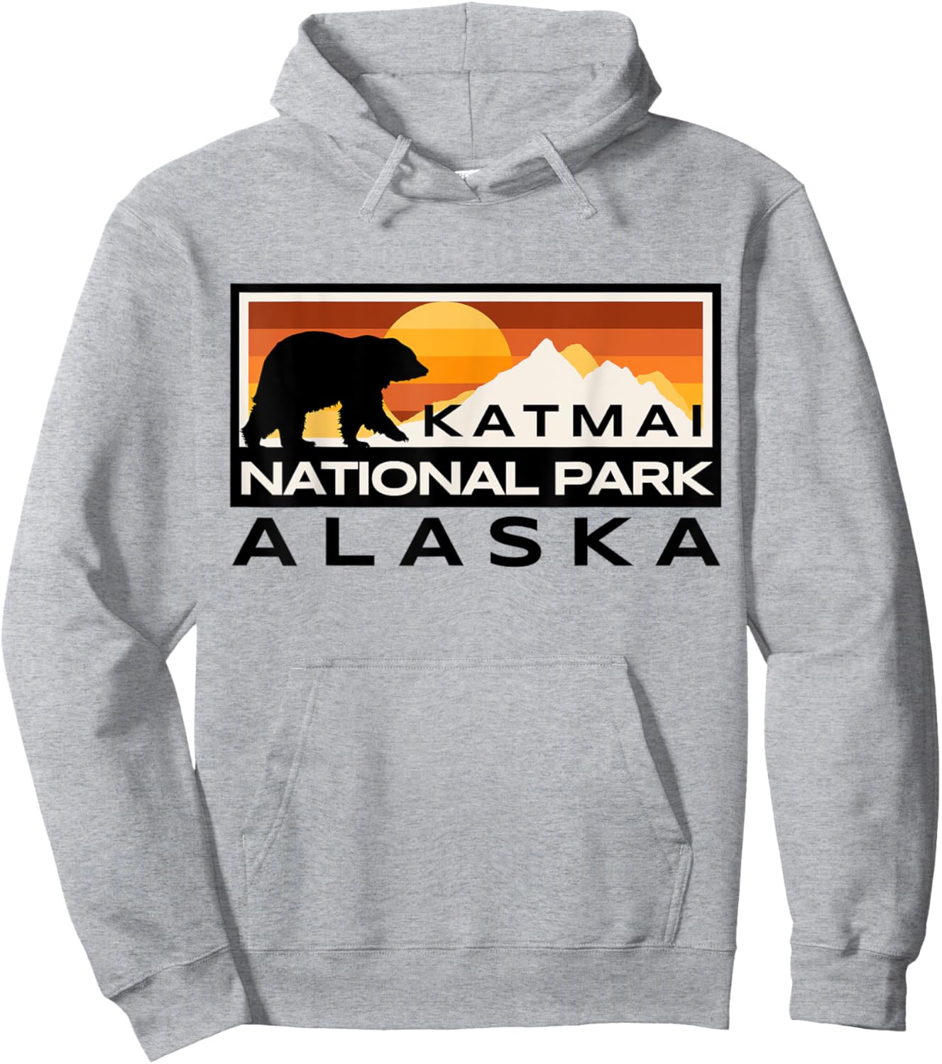 Katmai National Park Alaska Nature Bear Outdoors Hoodie - Hoodie | Ash
