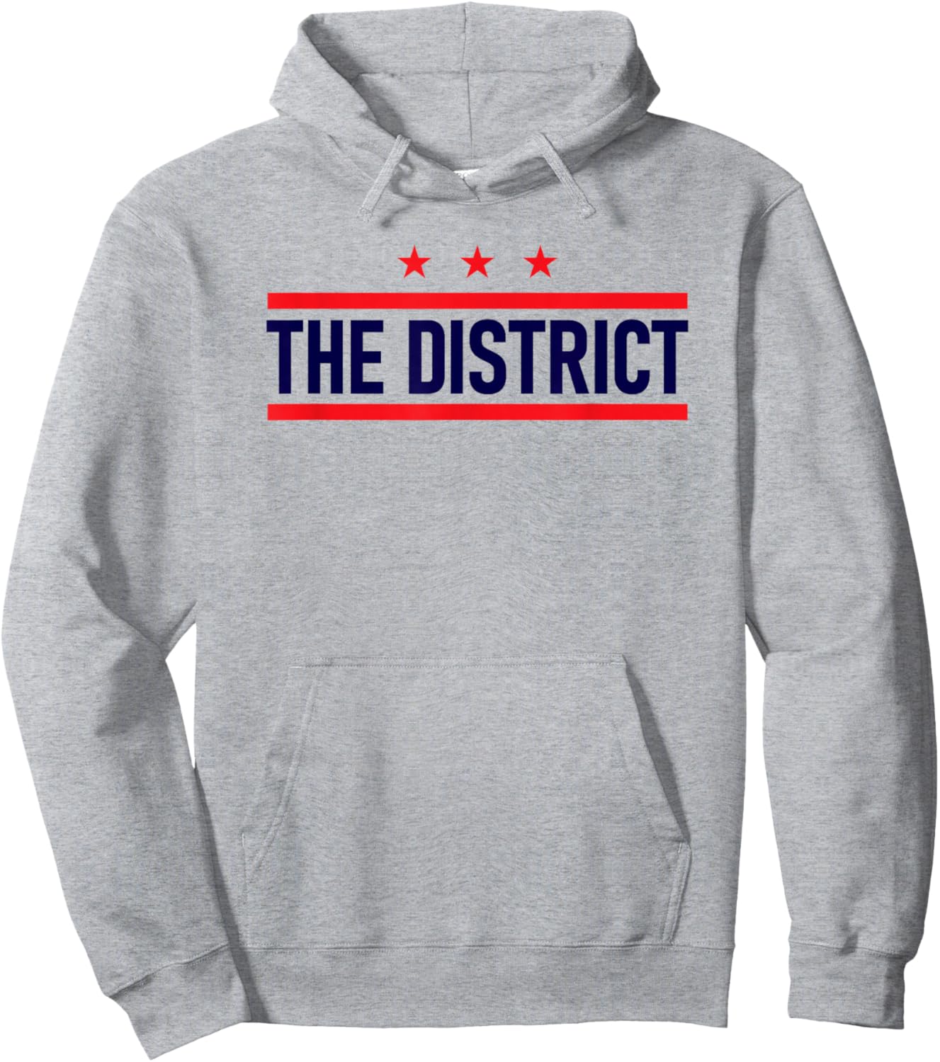 Washington DC The District flag retro Hoodie - Hoodie | Ash