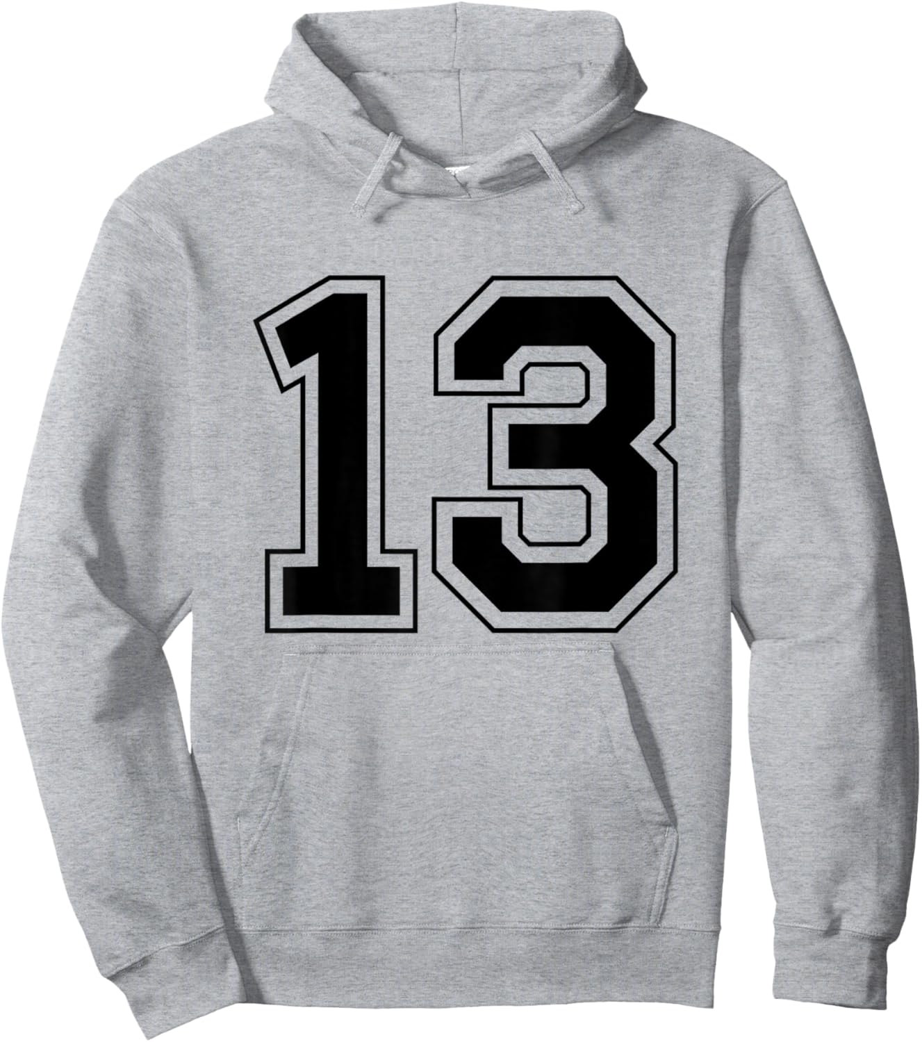 Number 13 Hoodie - Hoodie | Ash
