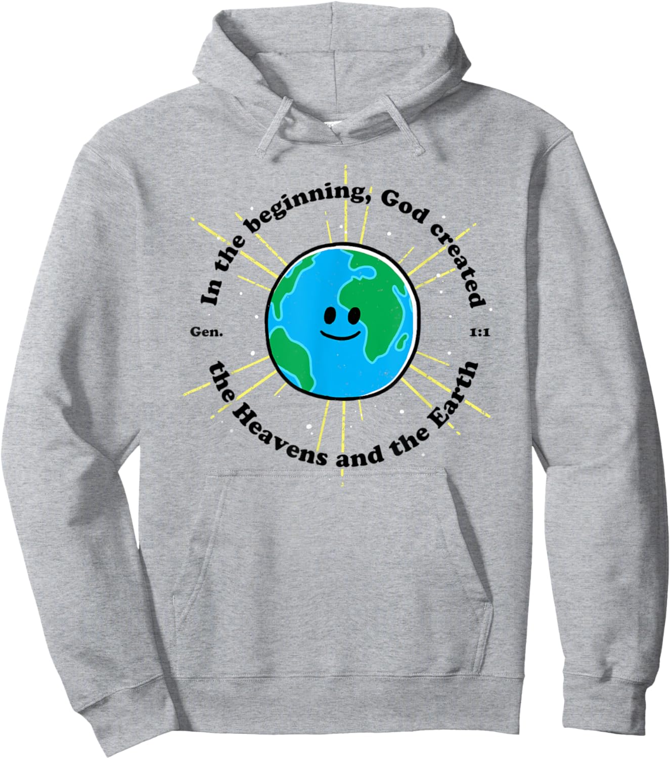 In the Beginning God Created the Heavens and the Earth Hoodie - Hoodie | Ash