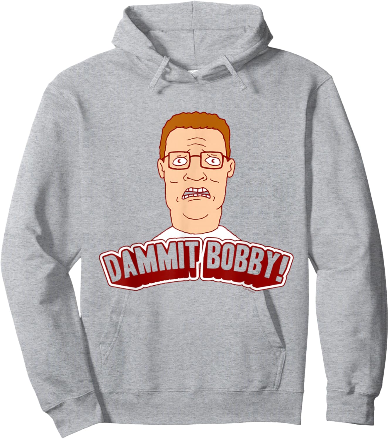 King of The Hill Hank Dammit Bobby Yell Cartoon Hoodie - Hoodie | Ash