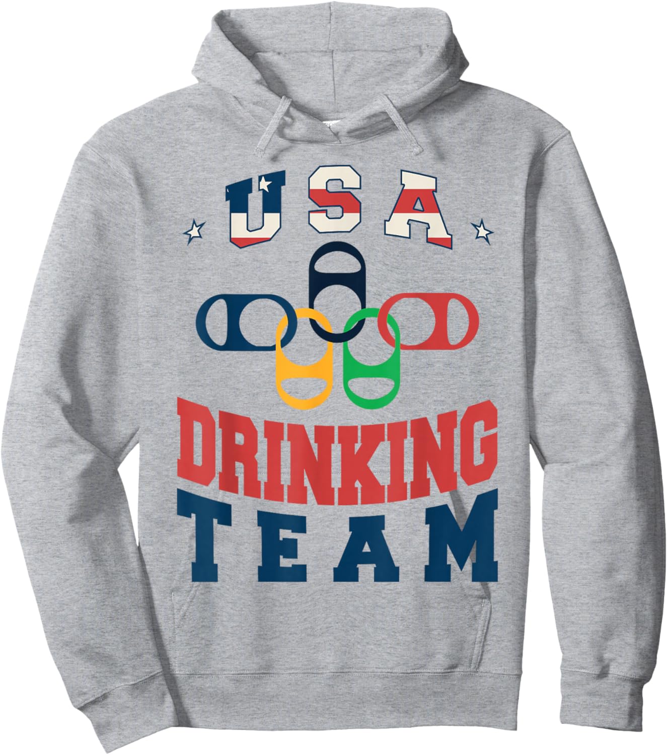 Merica Funny USA Drinking Team Patriotic USA America Hoodie - Hoodie | Ash
