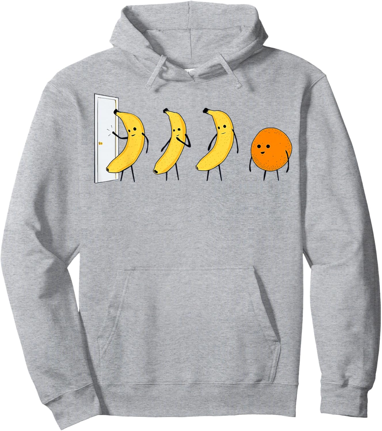 Knock Knock - Who's There - Banana Who's There - Orange Hoodie - Hoodie | Ash