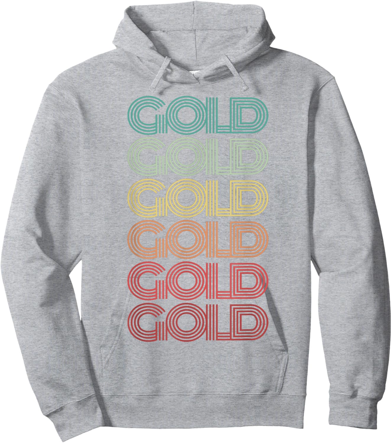 Retro Team GOLD Summer Camp War Game Sports Color 70's Women Kids Hoodie - Hoodie | Ash