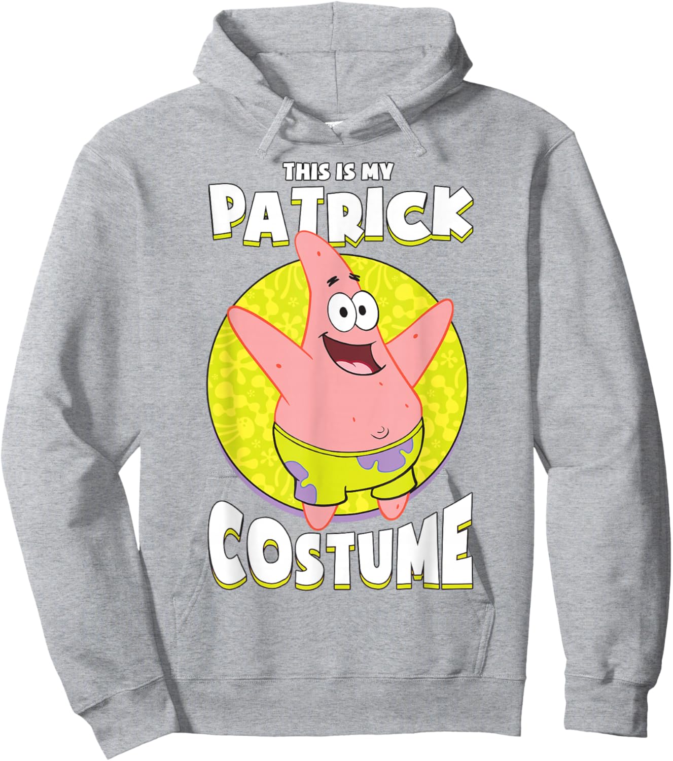 Spongebob Squarepants Halloween This is My Patrick Costume Hoodie - Hoodie | Ash