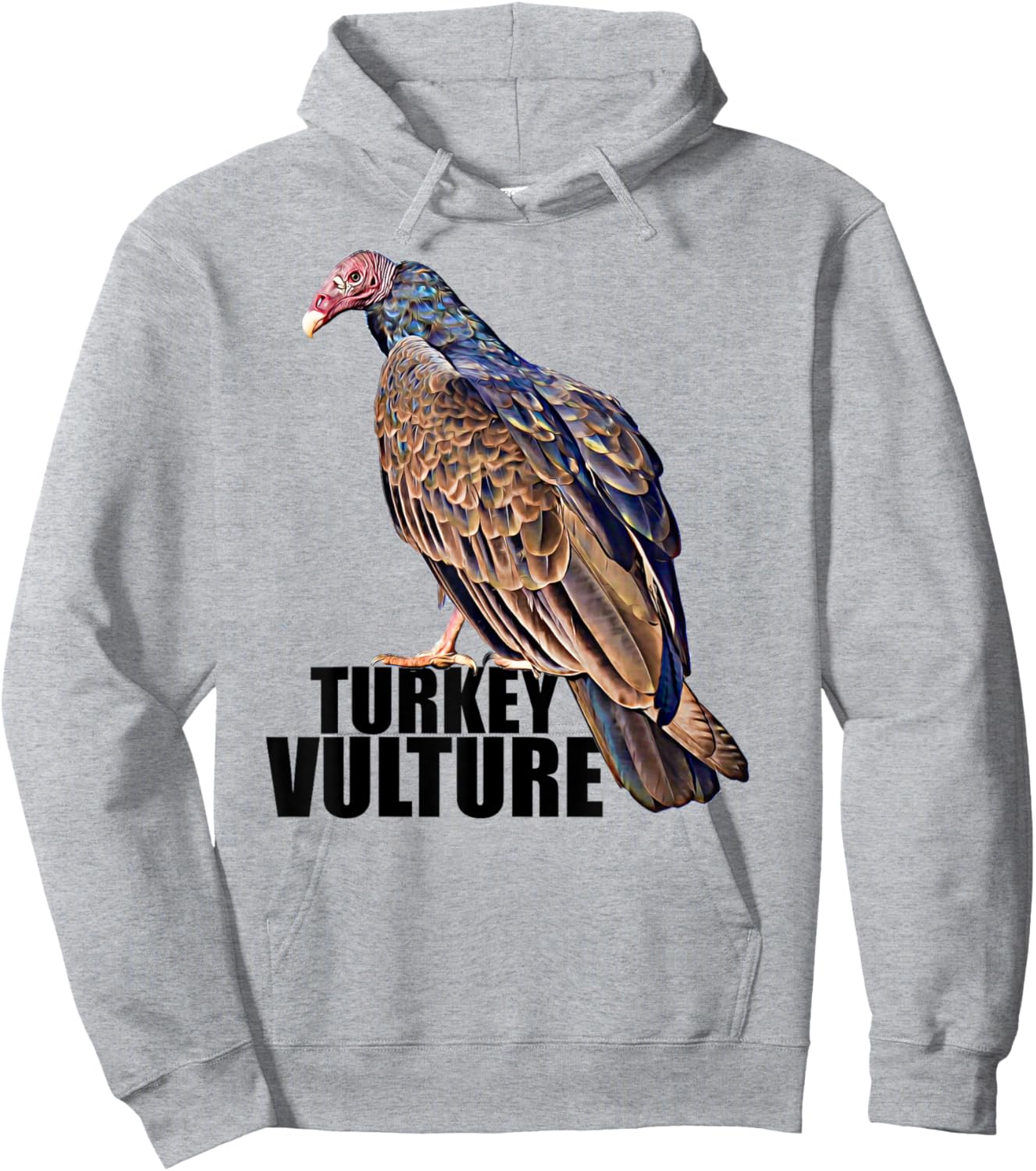 Turkey Vulture Buzzard Illustration Hoodie - Hoodie | Ash