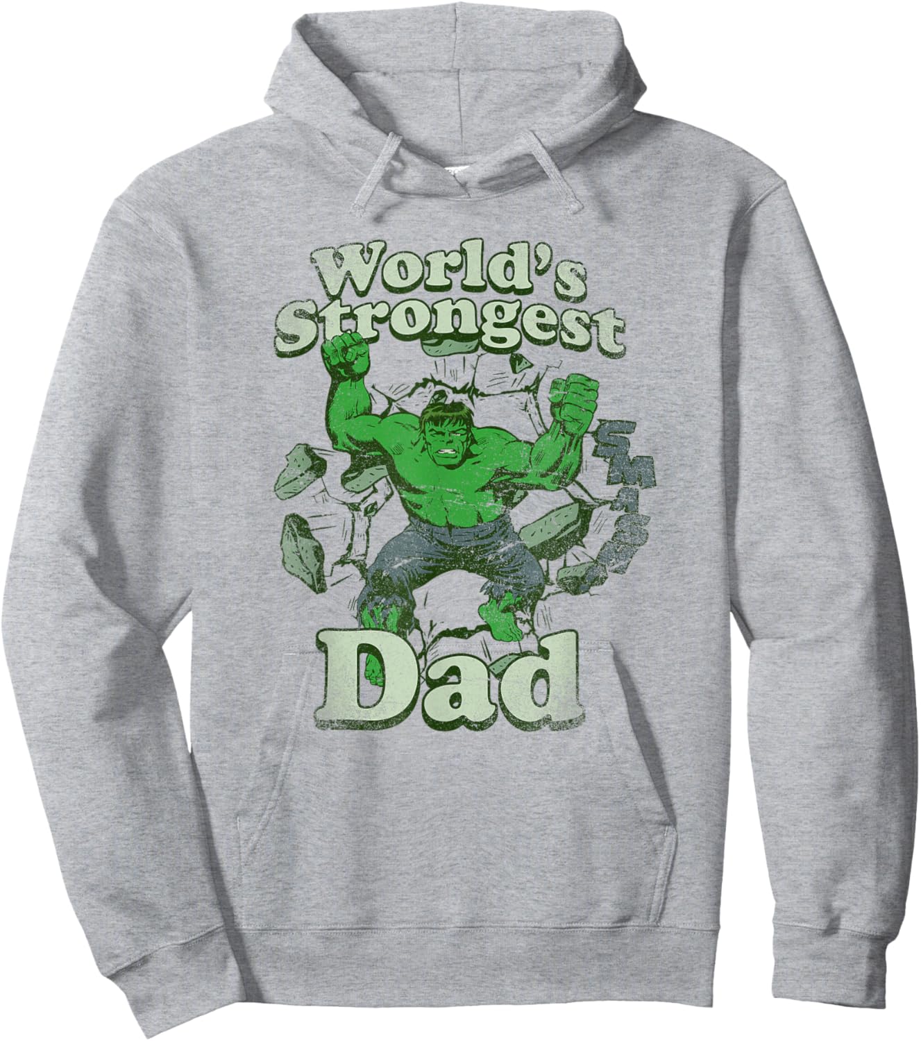 Marvel Father's Day Hulk World's Strongest Dad Hoodie - Hoodie | Ash