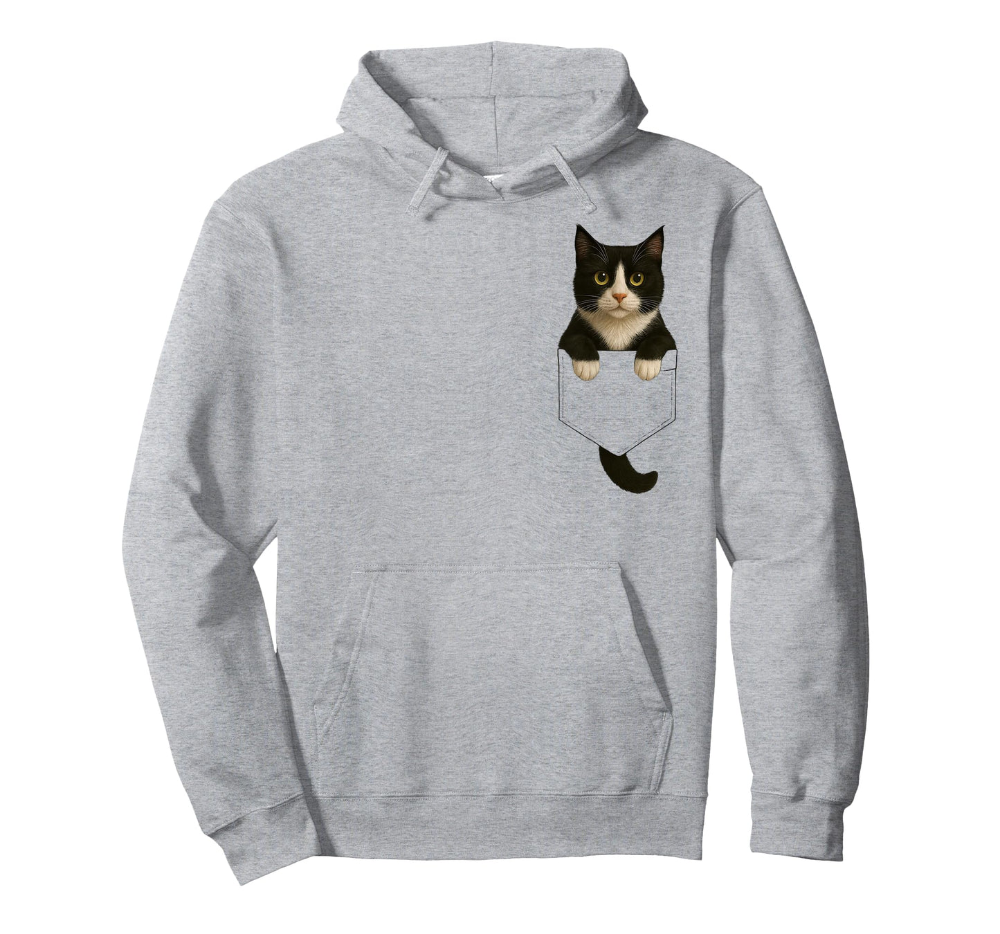 Funny Black White Tuxedo Cat Feline Lover Women Men Adults T-Shirt