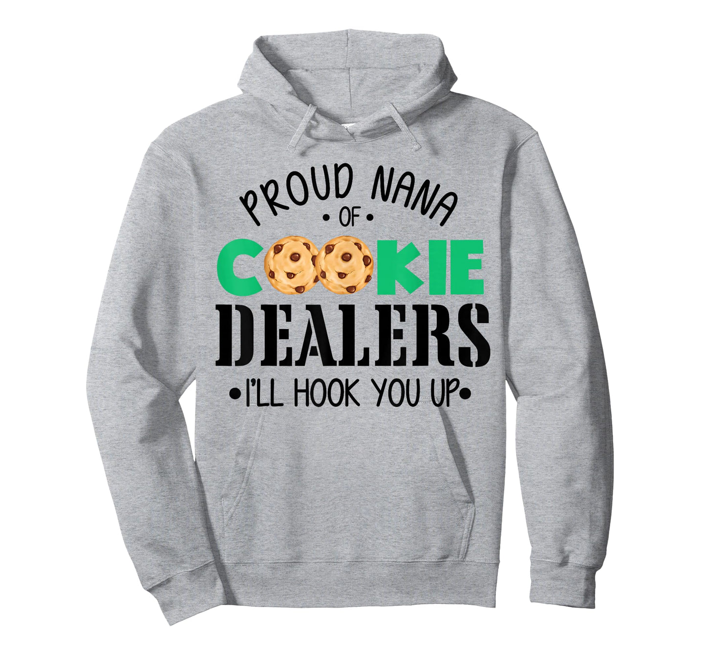 Groovy Proud Nana of A Cookie-Dealer Scouting Grandma T-Shirt