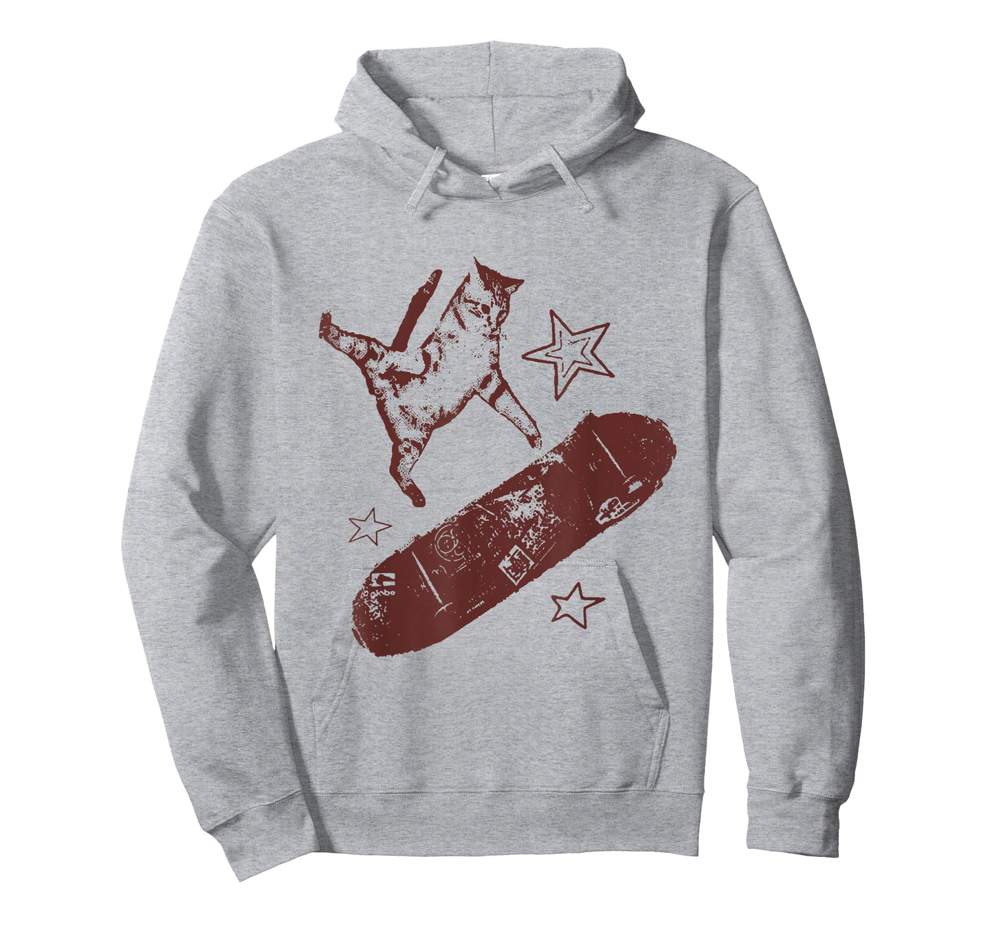 Funny Skateboard Cat Y2k Grunge Vintage Cat Meme Aesthetic T-Shirt