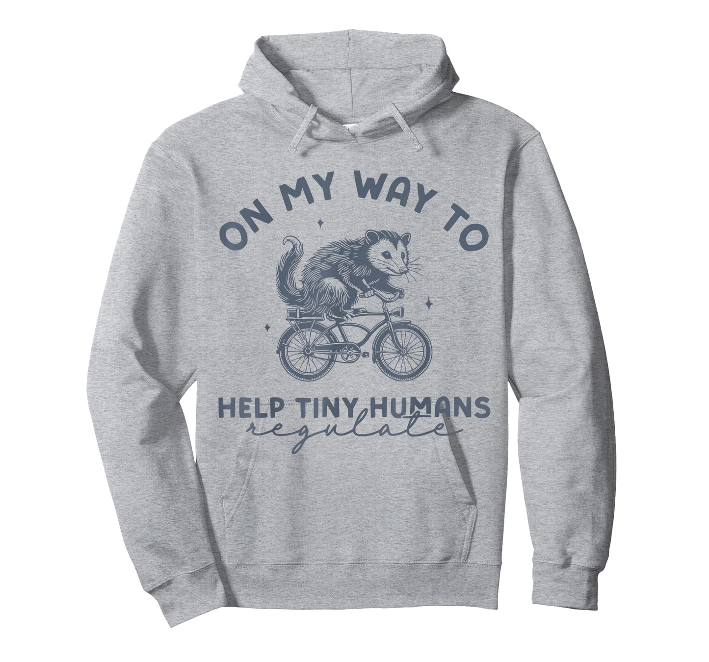 On My Way to Help Tiny Humans Regulate Funny Opossum Autism T-Shirt