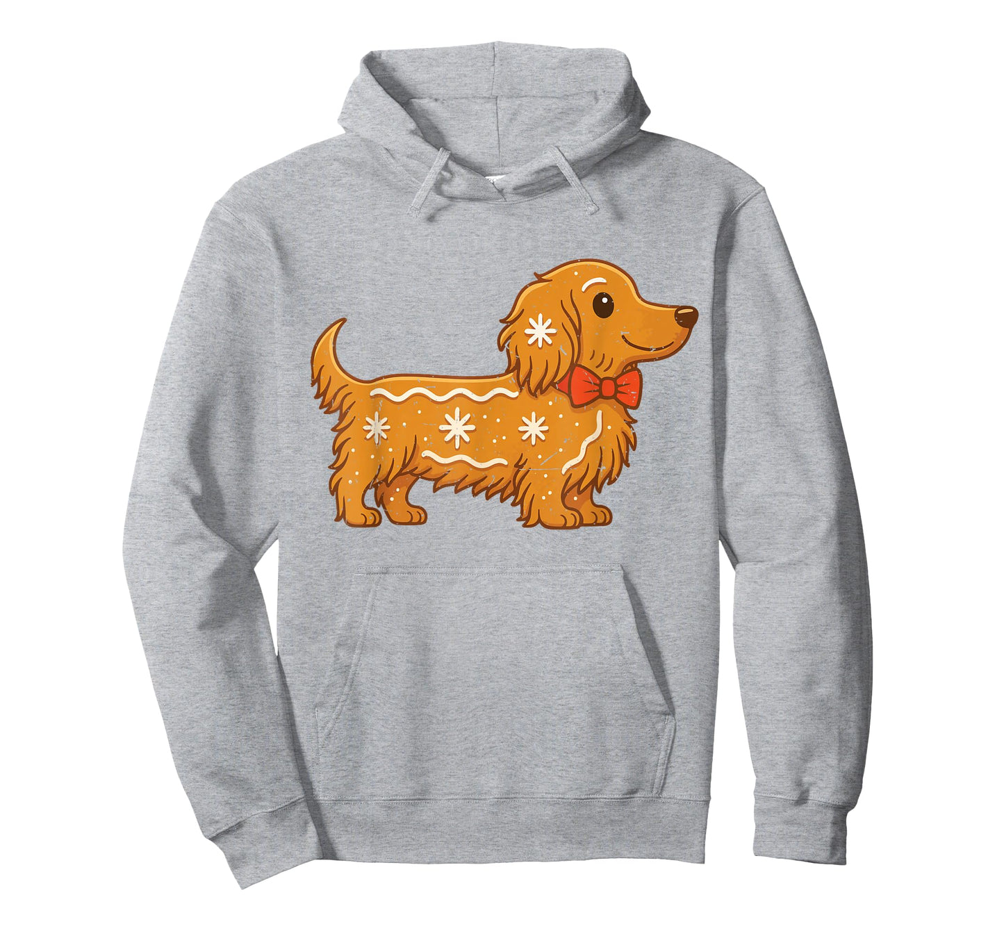 Gingerbread Long Hair Dachshund Christmas Pajama Toddler Boy T-Shirt