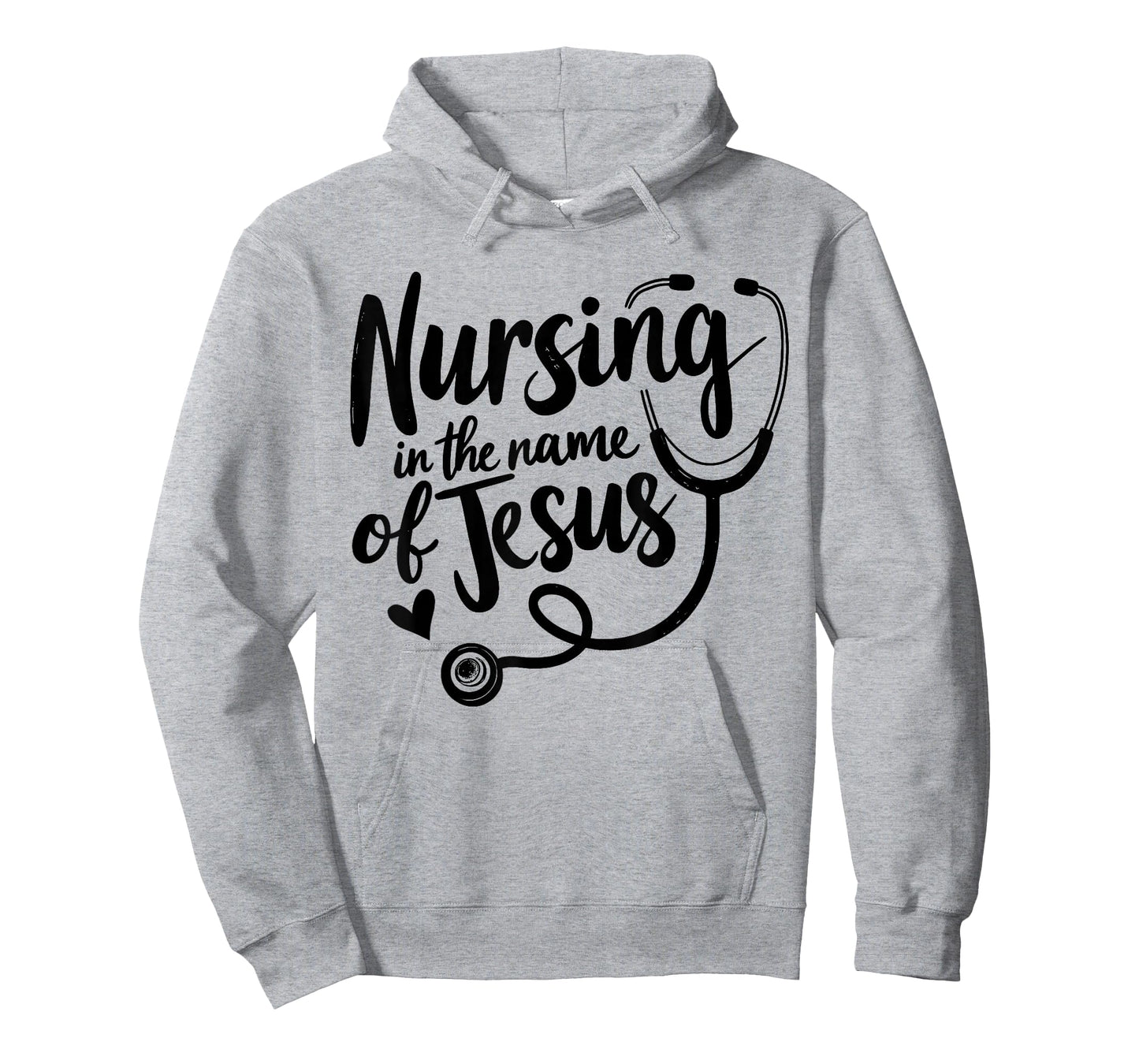 Nursing in The Name of Jesus Christian Nurse T-Shirt
