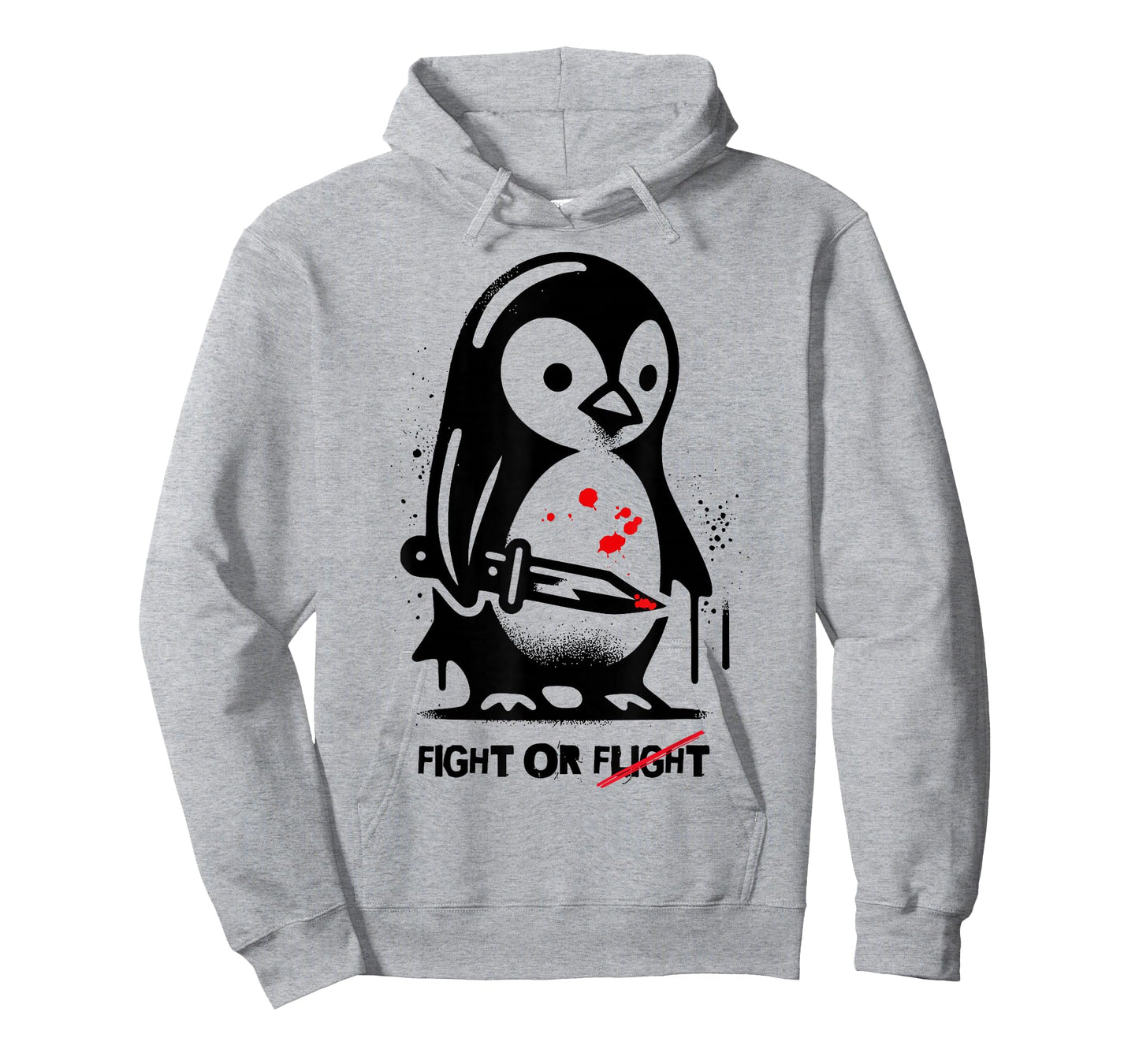 Funny Penguin Flight or Fight Meme Silly Humor T-Shirt