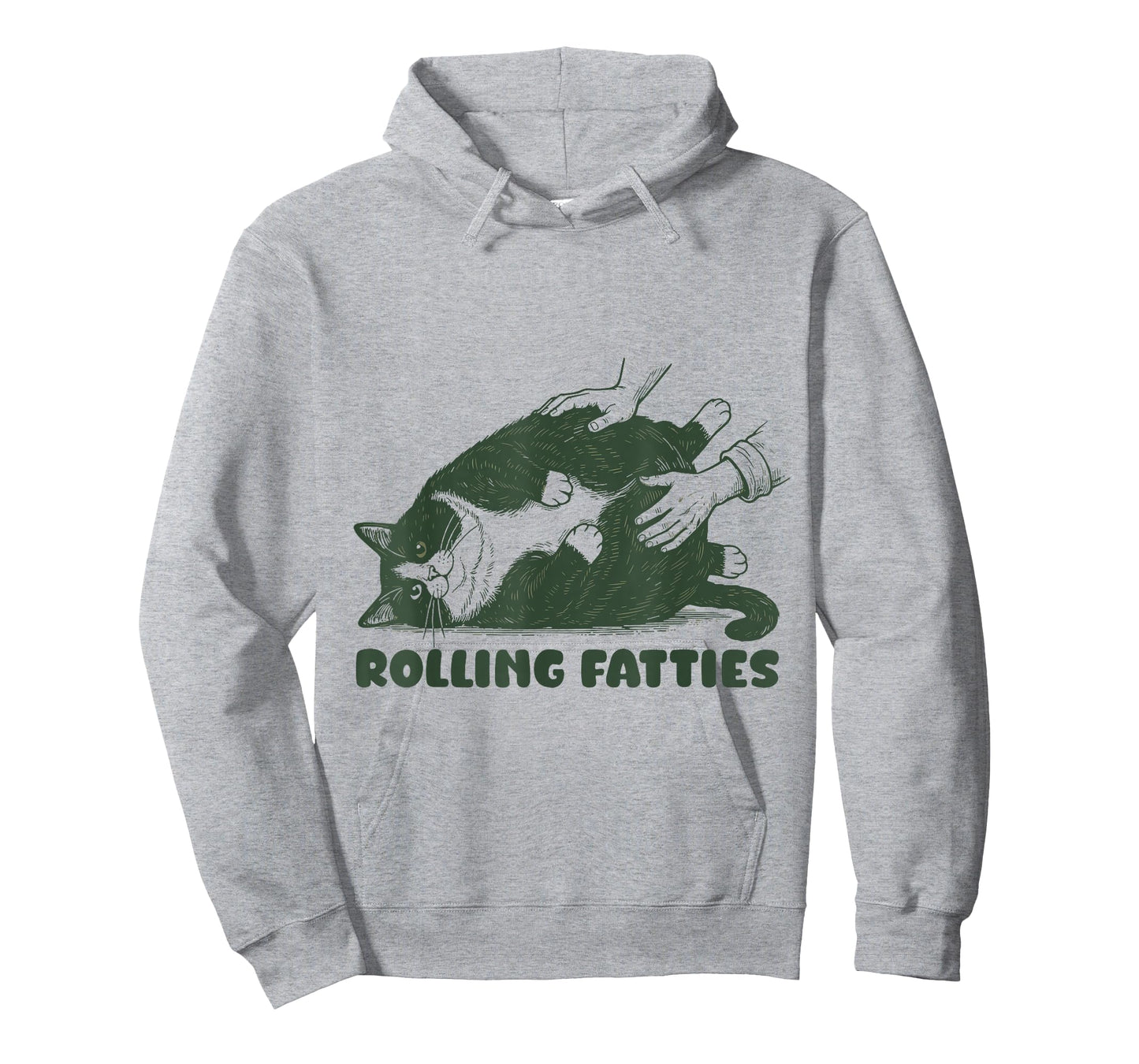 Rolling Fatties Tuxedo Cat Funny Cute Tuxedo Lover T-Shirt