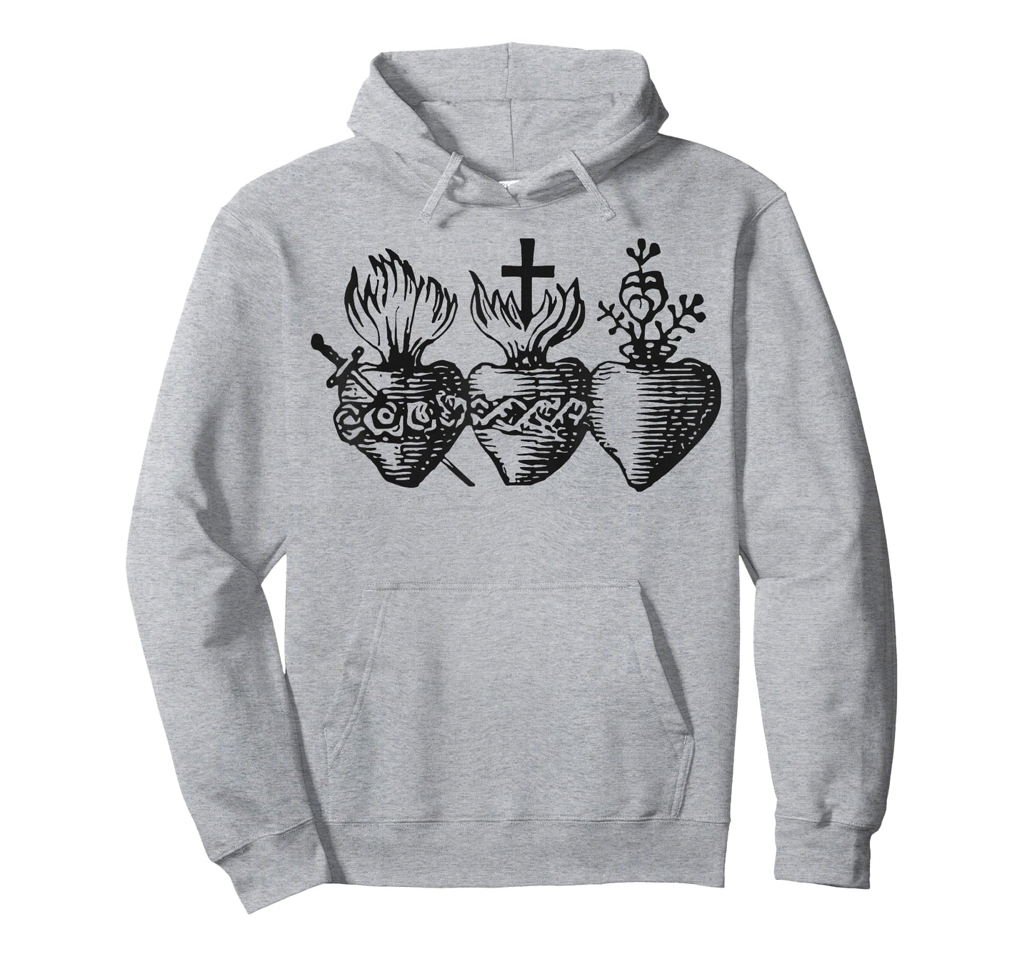 Three Hearts of The Holy Sacred Heart of Jesus Mary Joseph T-Shirt