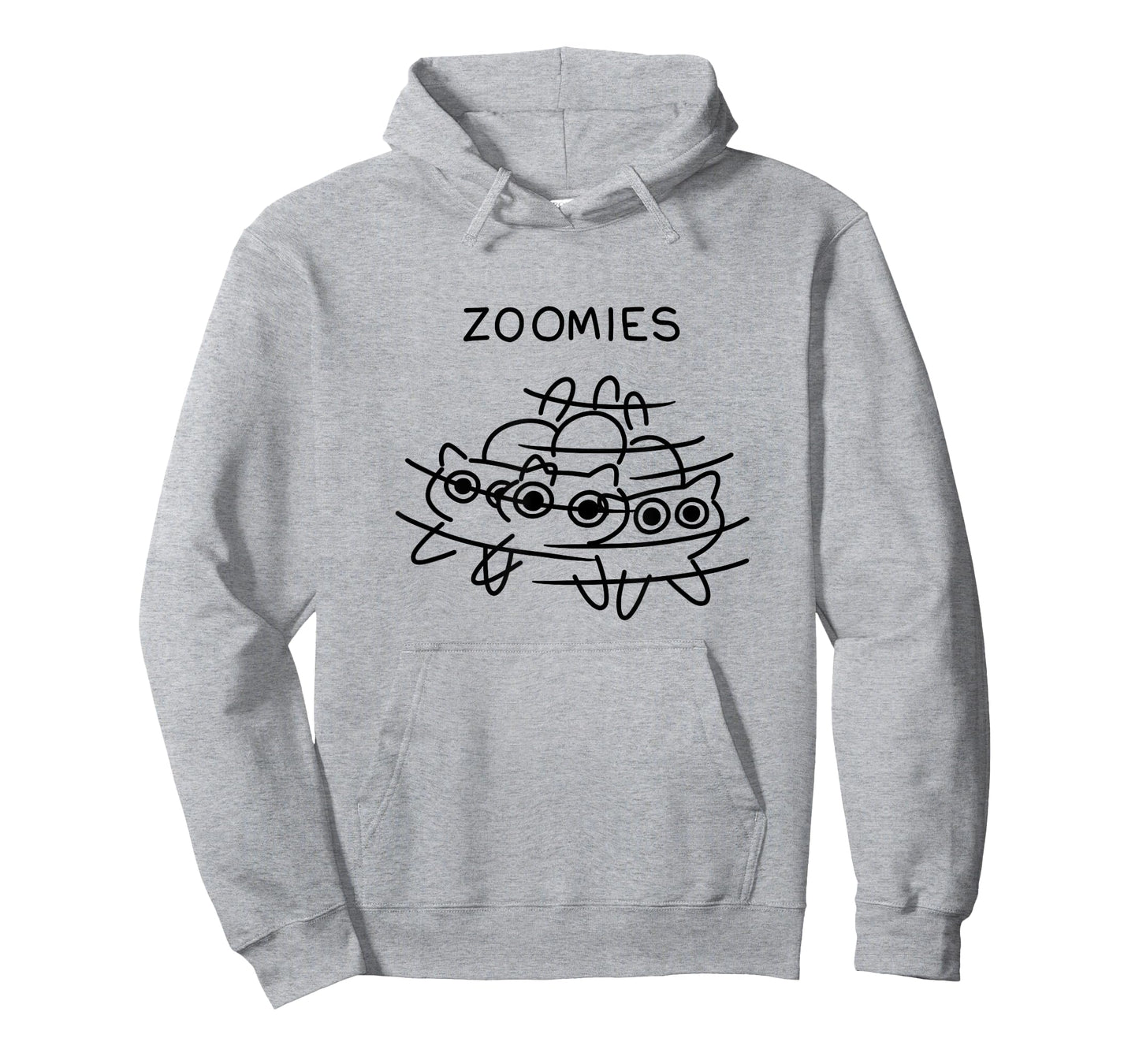 Threadless Poorly Drawn Cats Zoomies Graphic T-Shirt