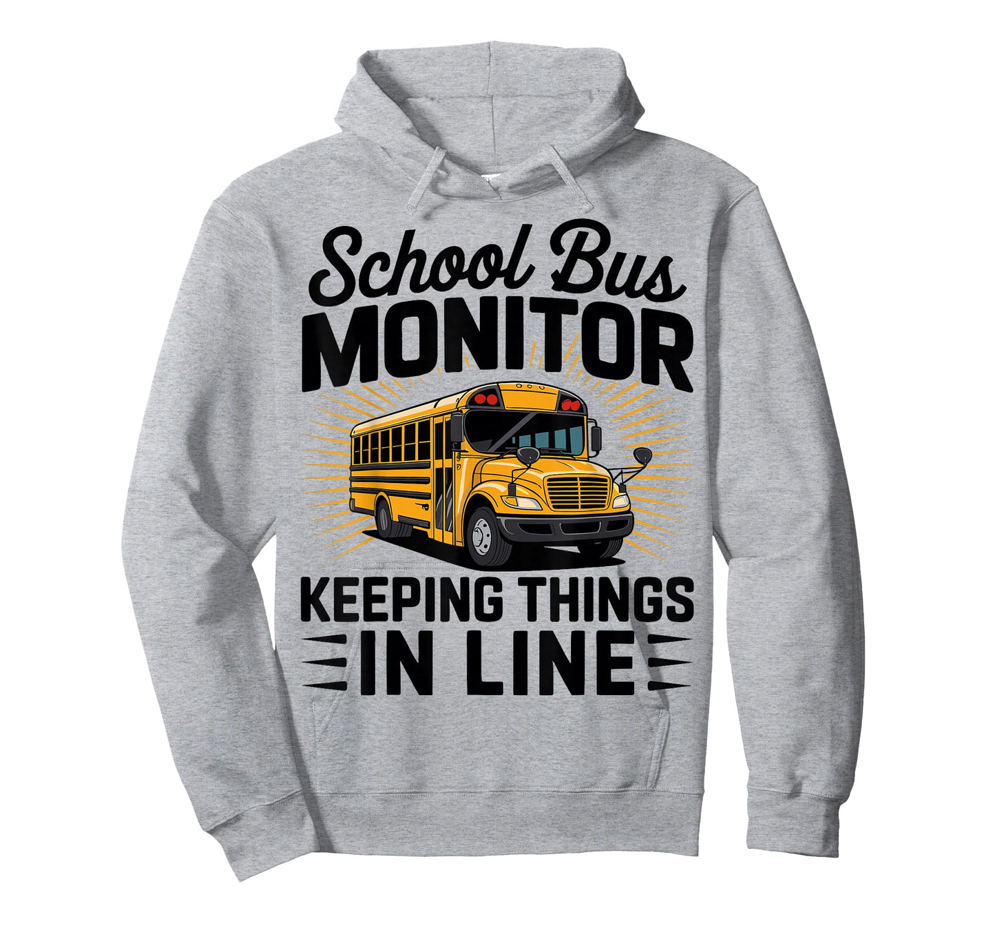 School Bus Monitor Keeping Things in Line - Bus Aide T-Shirt