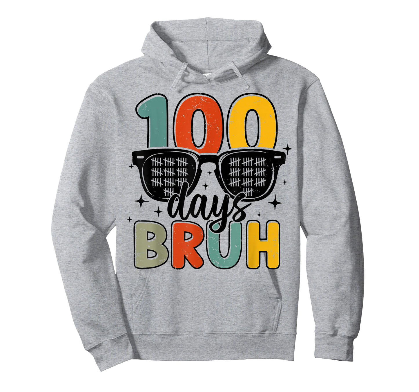 Bruh 100 Days of School 100th Day of School Sunglasses Boys T-Shirt