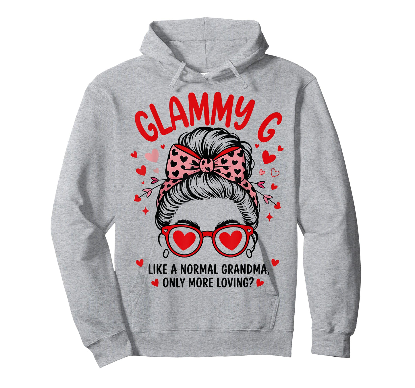 Glammy G Valentine Quote for Loving Grandma with Cute Bow T-Shirt
