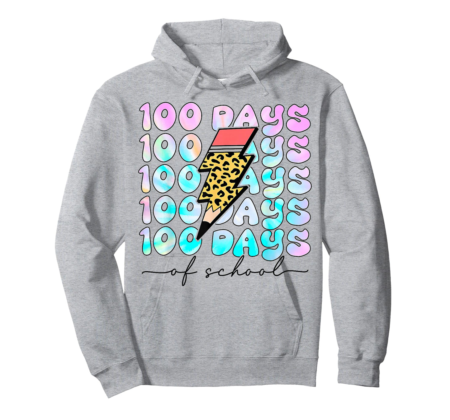Happy 100th Day of School Tie Dye Teacher Student 100th Day T-Shirt