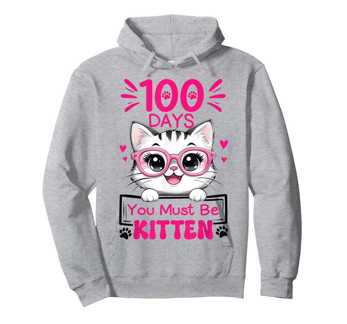 100 Days of School You Must Be Kitten Cat 100 Days of School T-Shirt