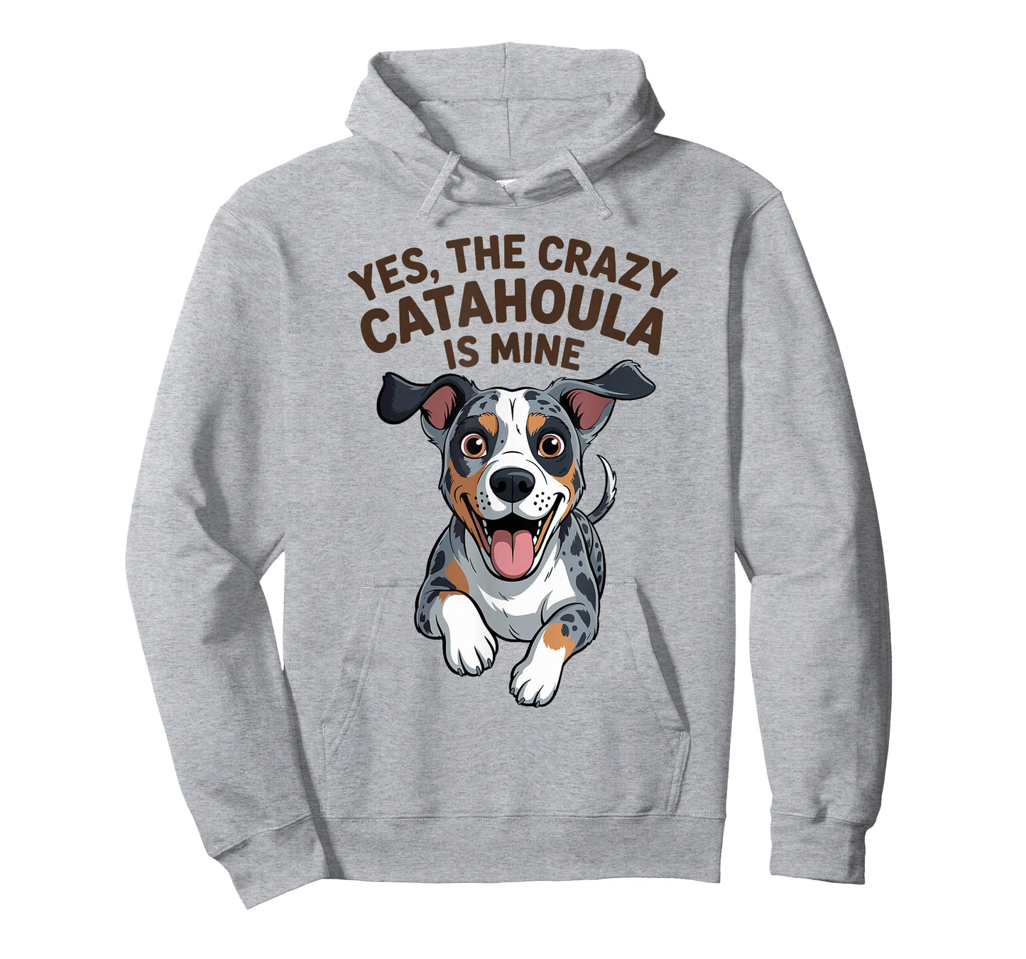 The Crazy Catahoula is Mine Cartoon Pet Leopard Dog Breed T-Shirt