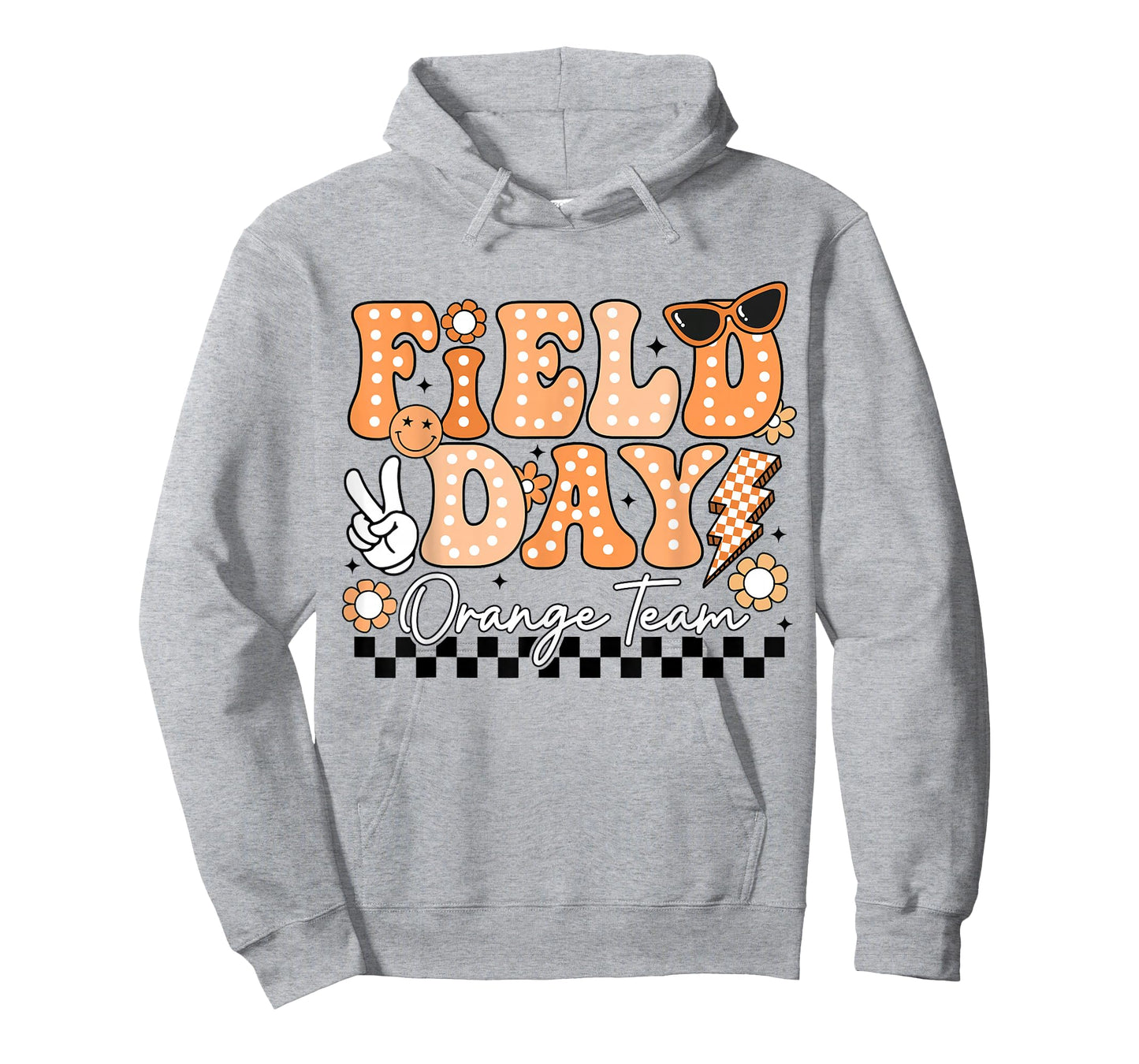 Field Day Orange Team Funny for Teacher Kids Field Day Games T-Shirt