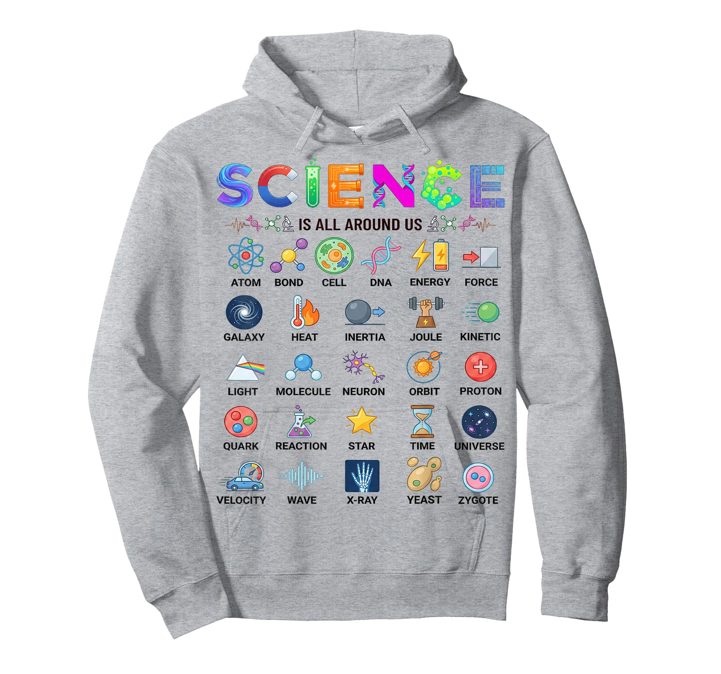 Science is All Around Us Alphabet A-Z STEM Teacher Student T-Shirt