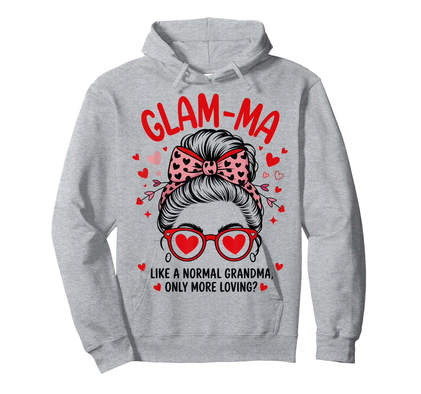 Glam-MA Valentine Quote for Loving Grandma with Cute Bow T-Shirt