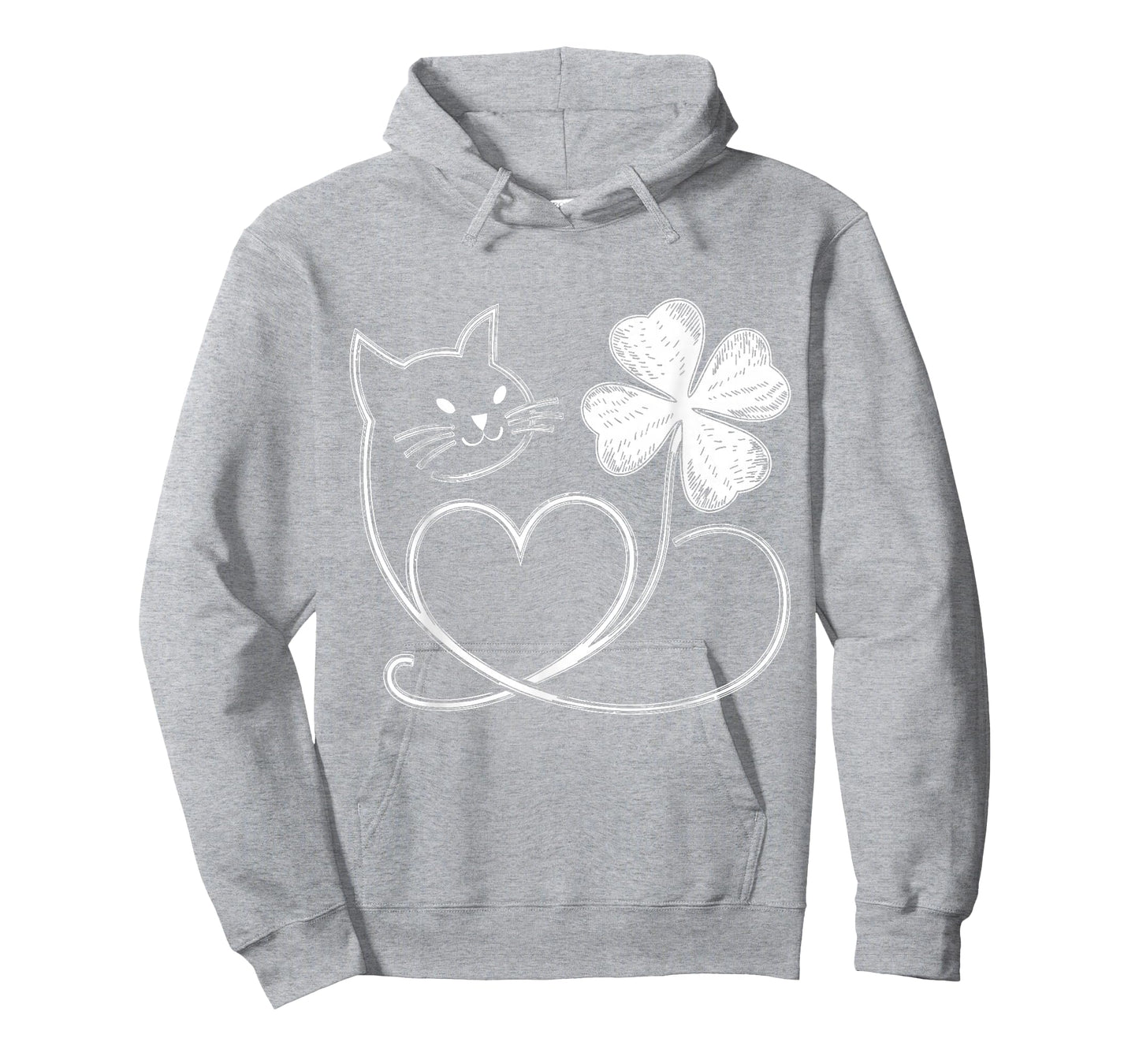 Cat Silhouette Shamrock St Patricks Day Kitten Lover Cat Mom T-Shirt