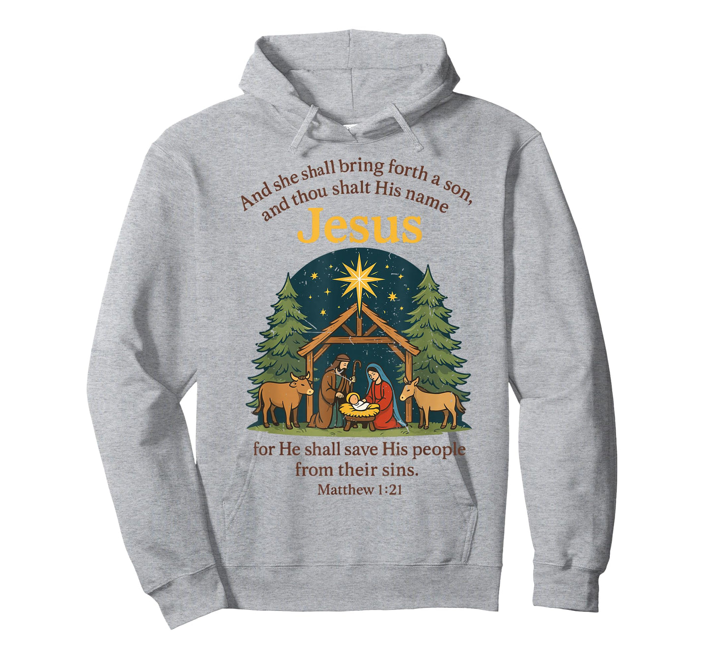 Jesus Nativity Christian Christmas Bible Pjs Toddler Pajama T-Shirt