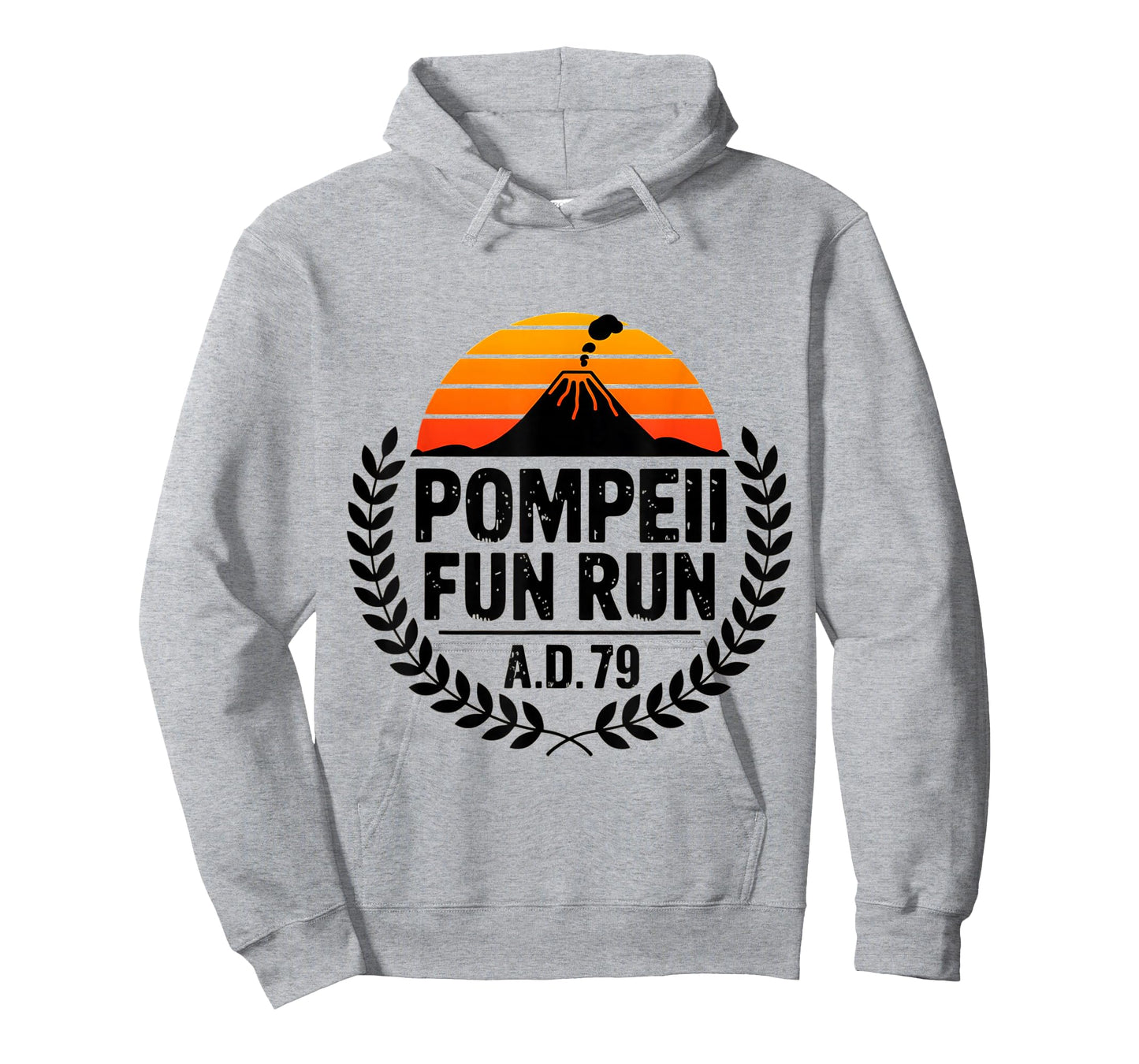 Pompeii Fun Run 79 Funny Volcano Retro T Shirt T-Shirt