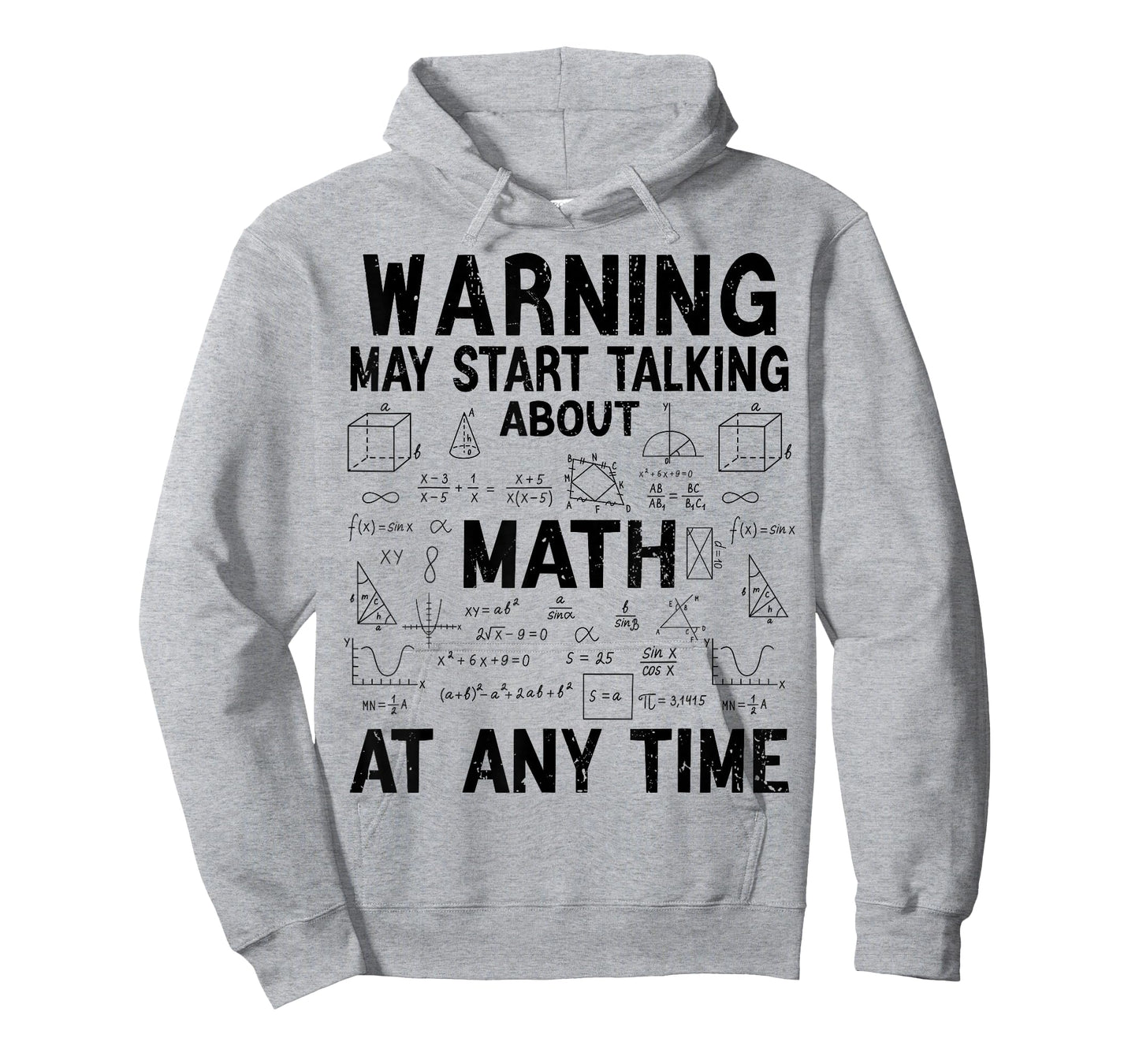 Warning May Start Talking About Math Funny Math Nerd T-Shirt