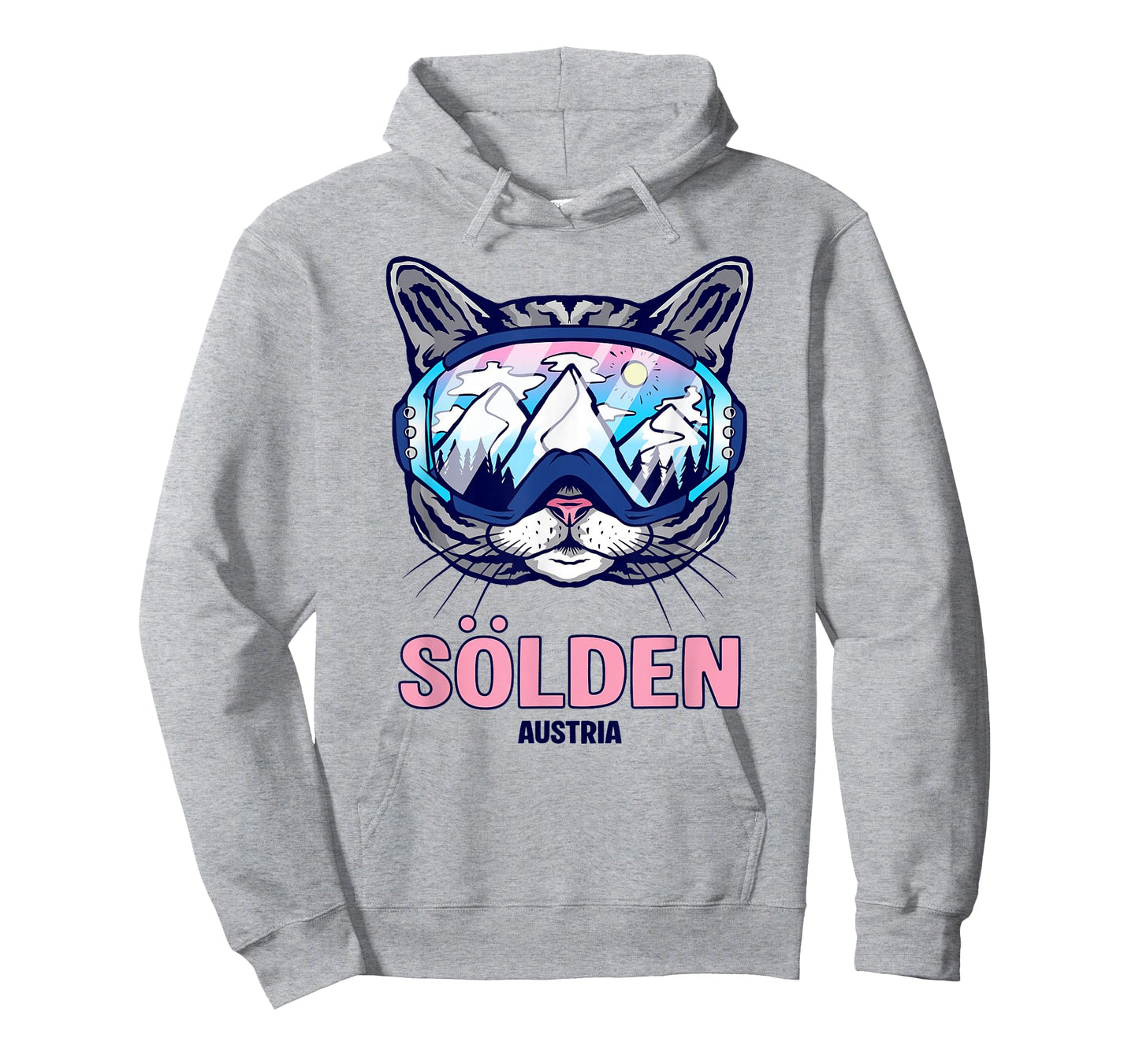 Cat Ski Goggles Mountain Panorama Sölden T-Shirt