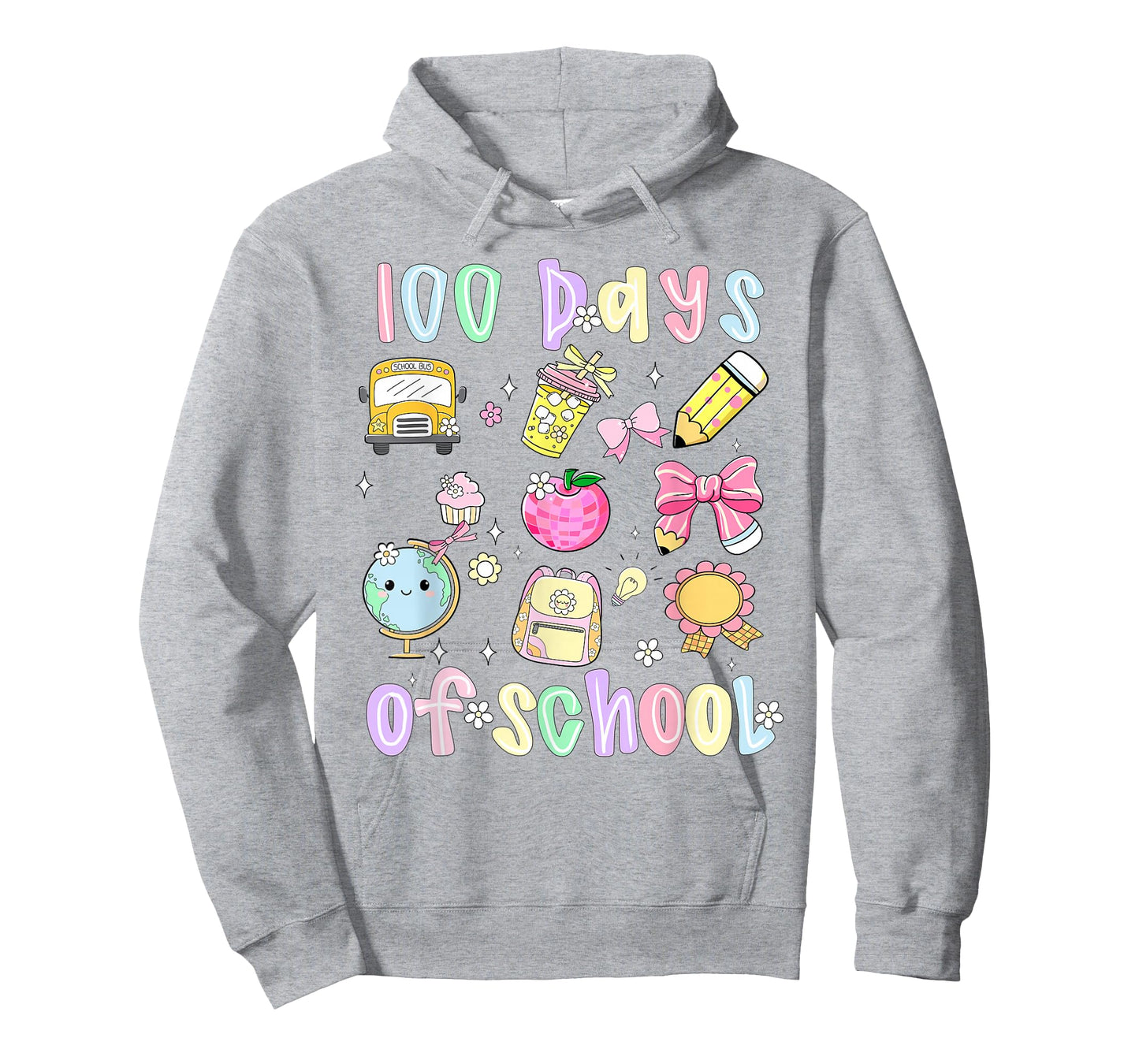 100 Days of School Preppy 100th Day of School Teachers Girls T-Shirt