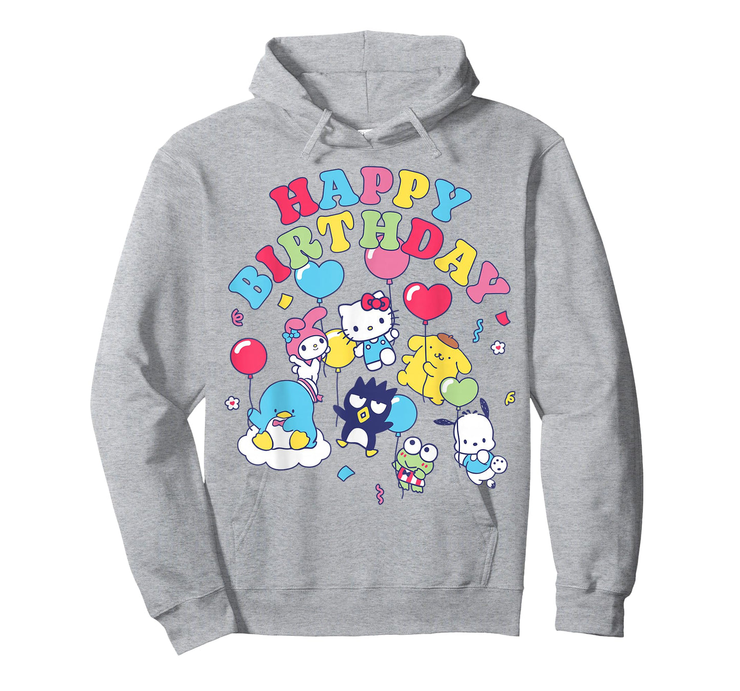 Hello Kitty and Friends Floating Ballons Happy Birthday T-Shirt