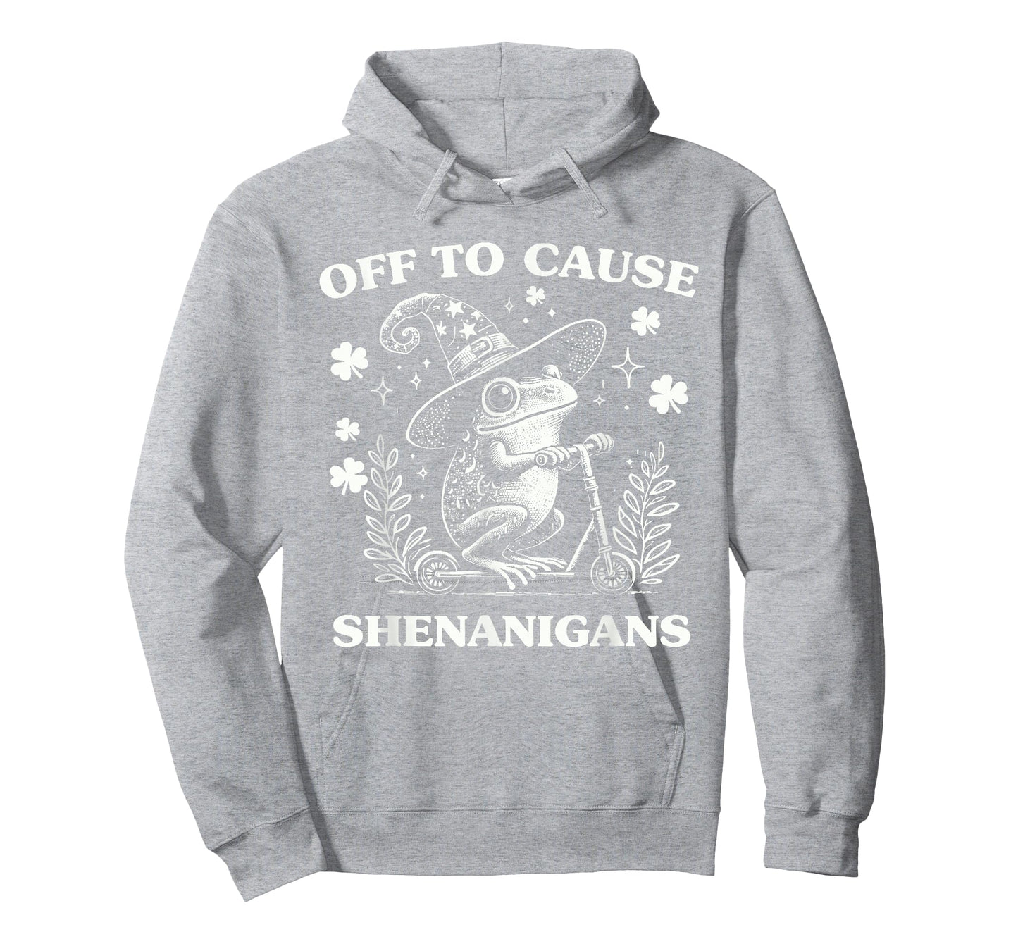Off to Cause Shenanigans Vintage Funny St Patricks Frog T-Shirt