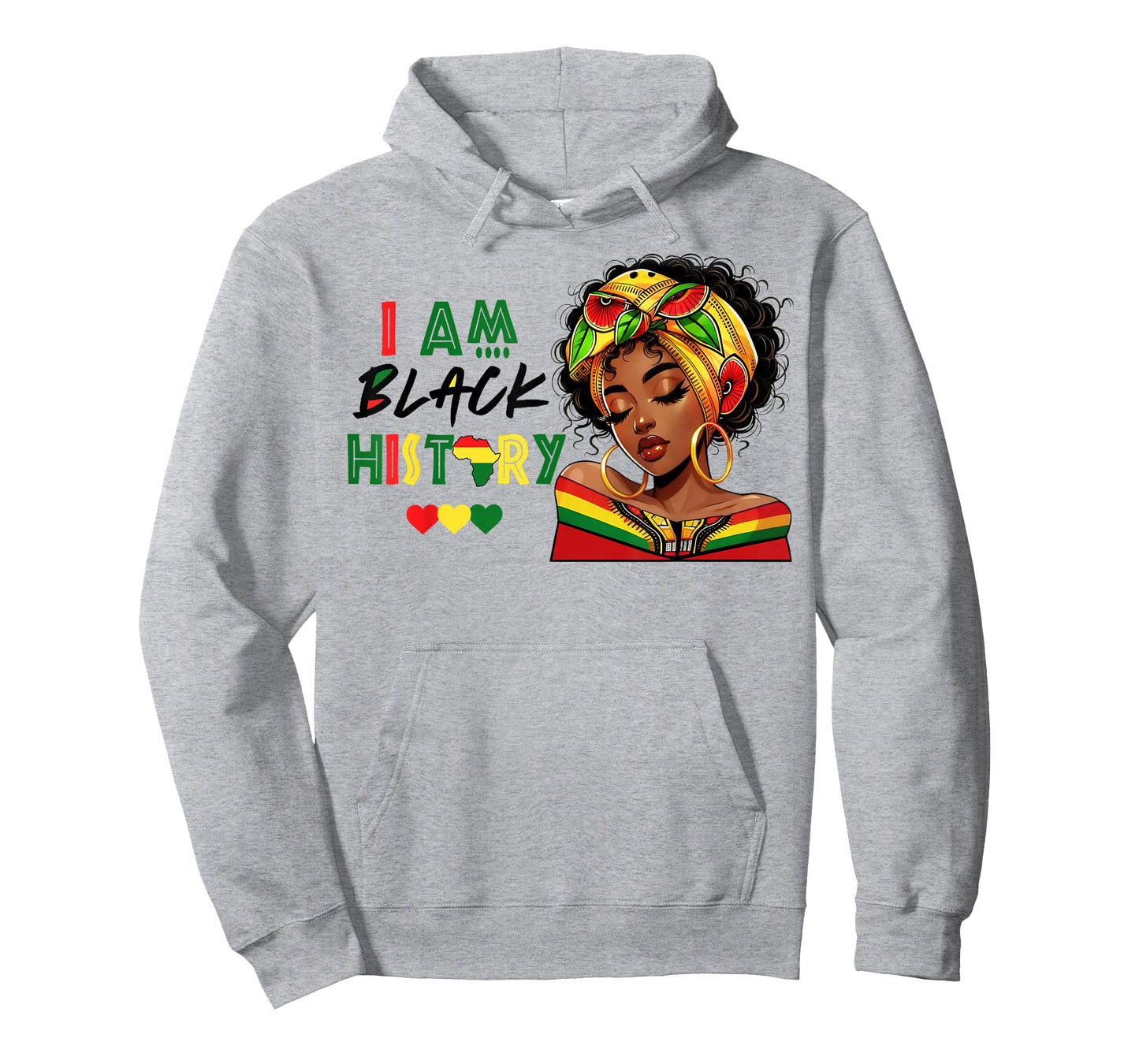 Black Woman African Melanin Queen I Am Black History Africa T-Shirt