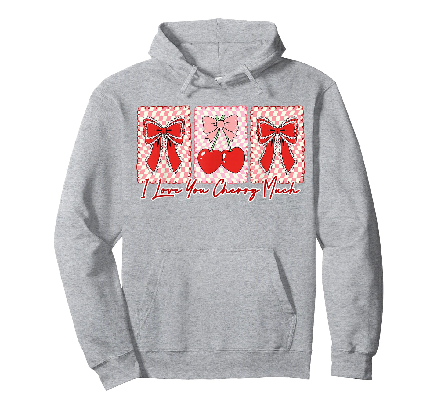 Valentines Cherry Coquette Bow XOXO I Love You Cherry Much T-Shirt