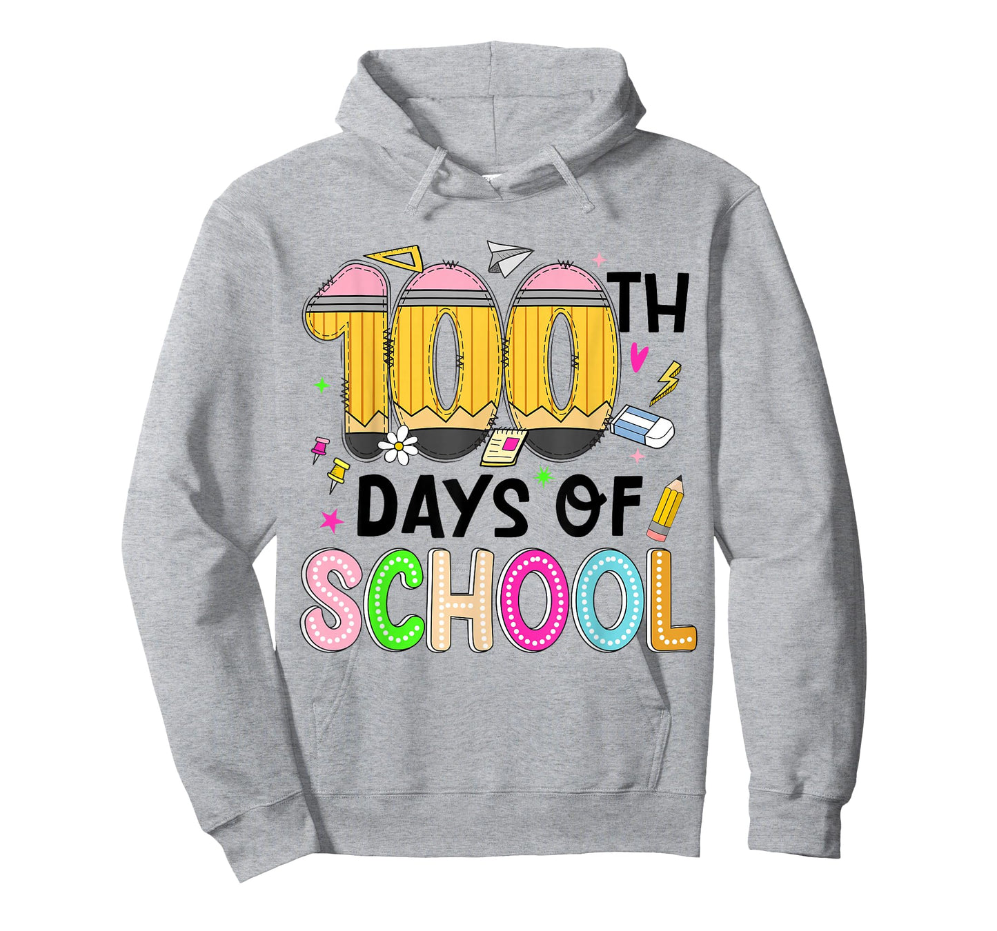 Kids 100 Days of School Pencil 100th Day of School Teachers T-Shirt